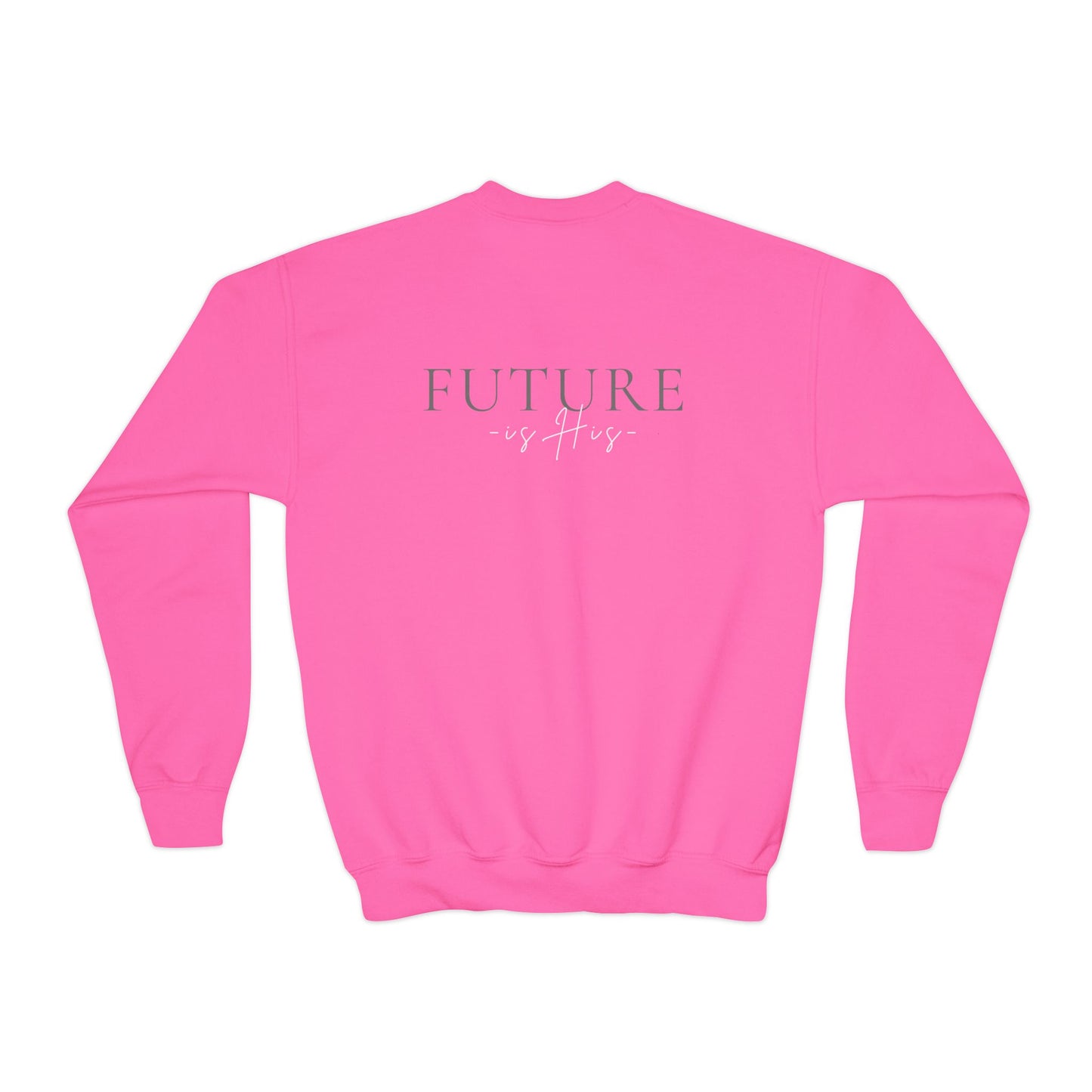 Christian MAn Sweatshirt | Small Cross Chest Graphic