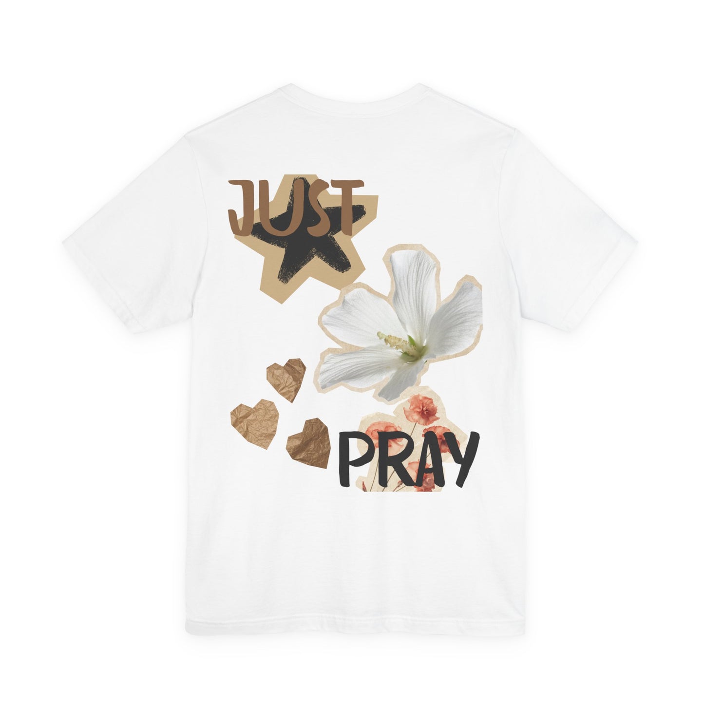 Just Pray floral back T-Shirt | faith graphic tee