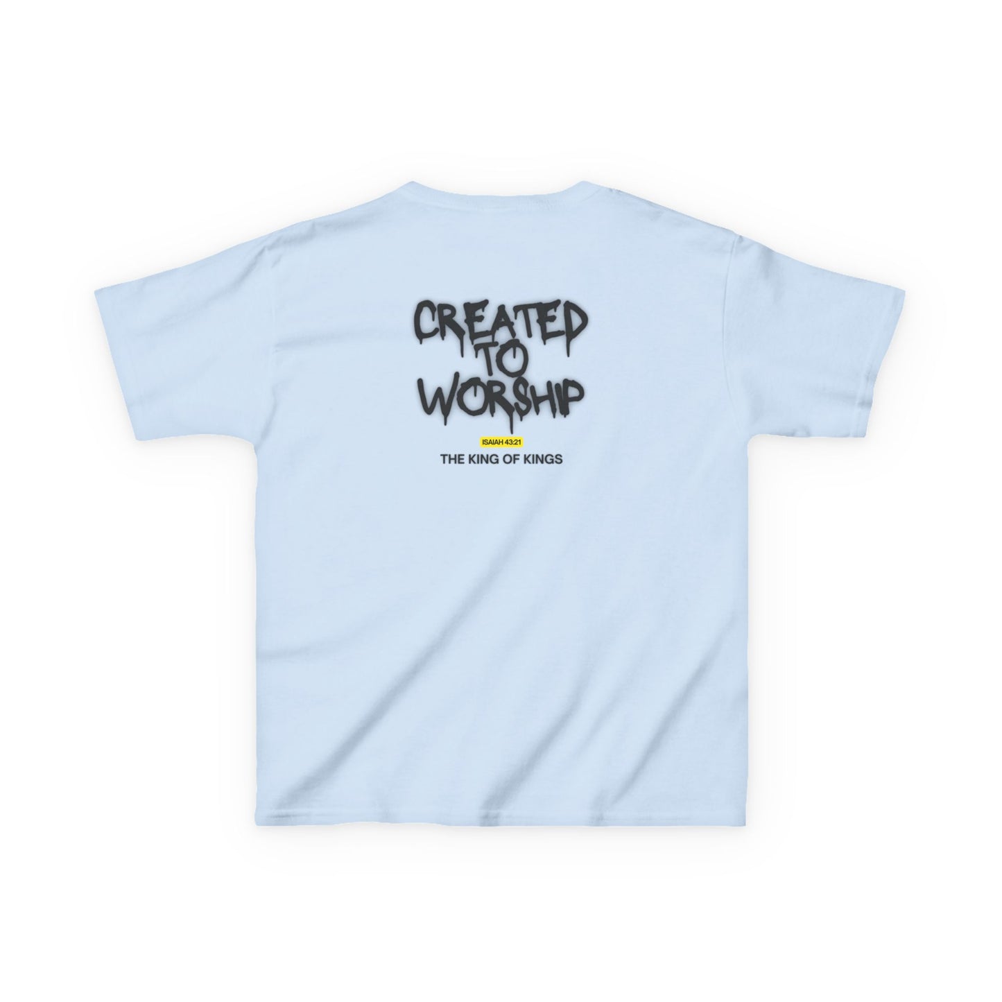 Created to Worship Man Tee faith