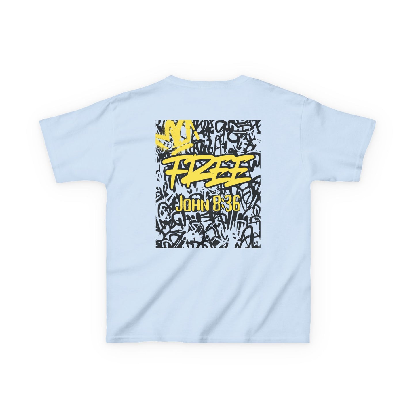 Free Graffiti John 8:36 Kids Tee