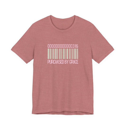 Barcode 'Purchased by Grace' Design Woman Tee
