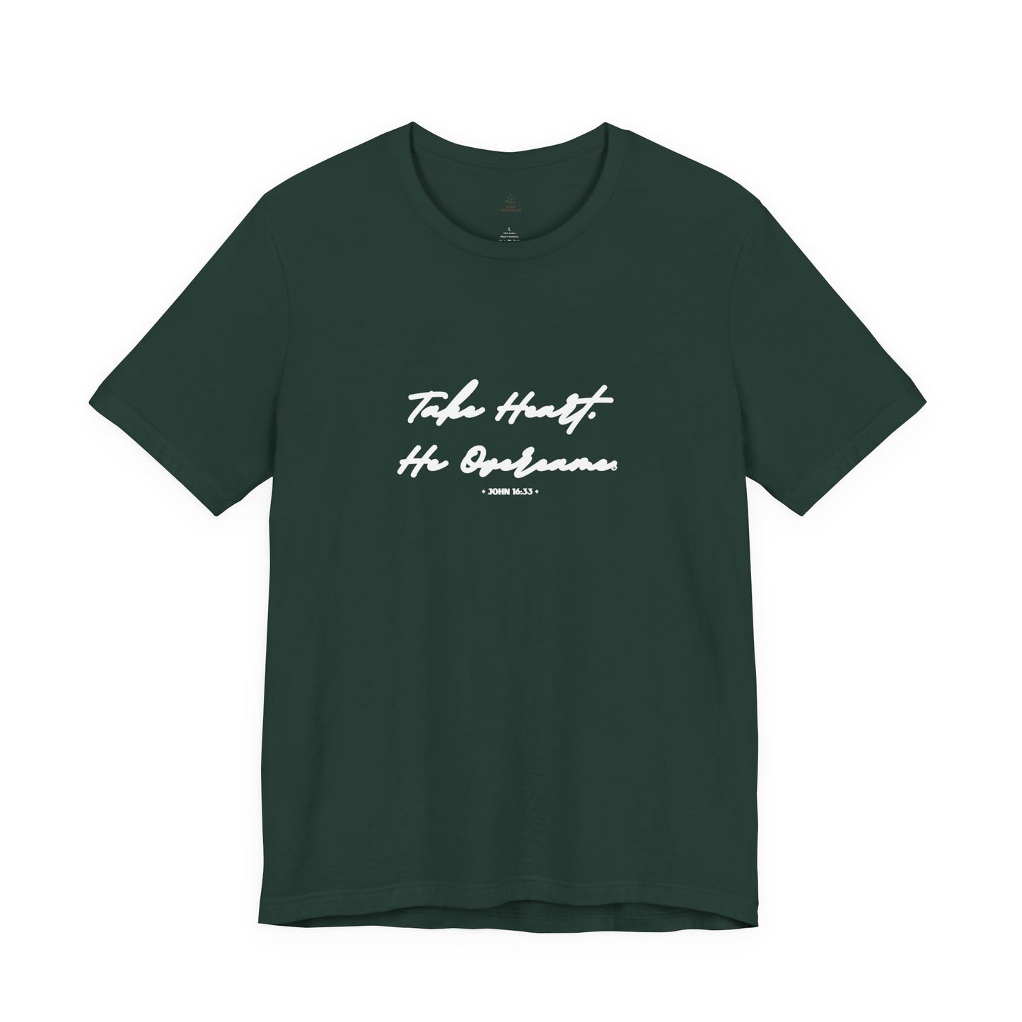 Take Heart He Overcame Shirt, Christian T-Shirt