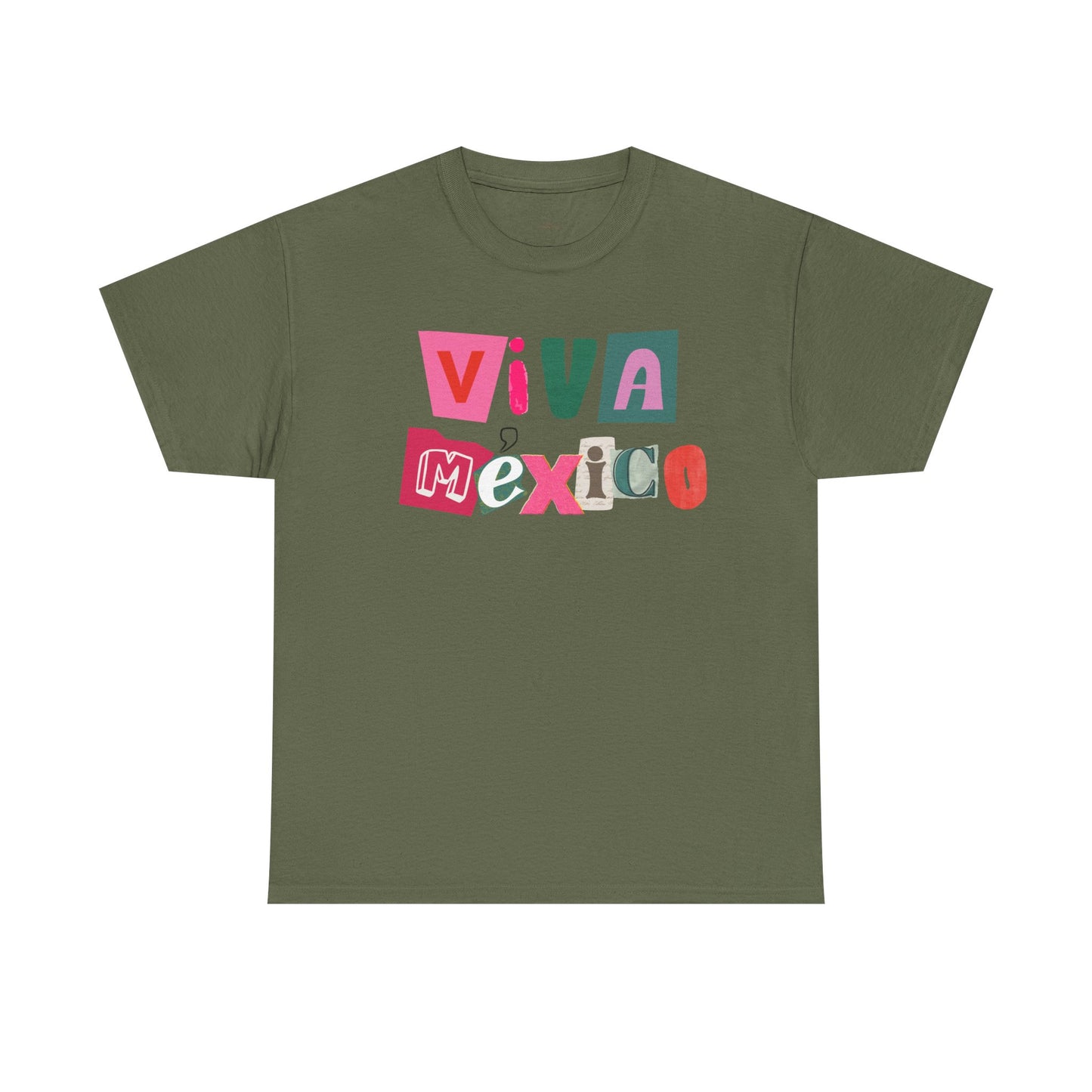 Viva Mexico block letters Tee | Mexican pride graphic T-Shirt
