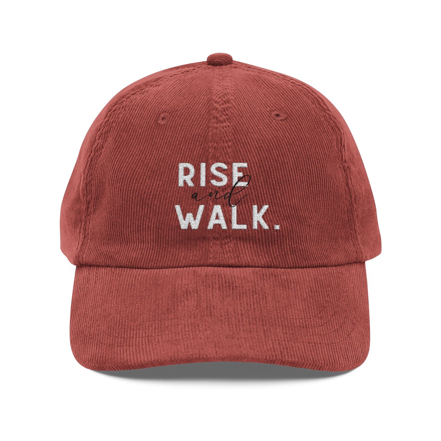Rise and Walk hat  embroidered