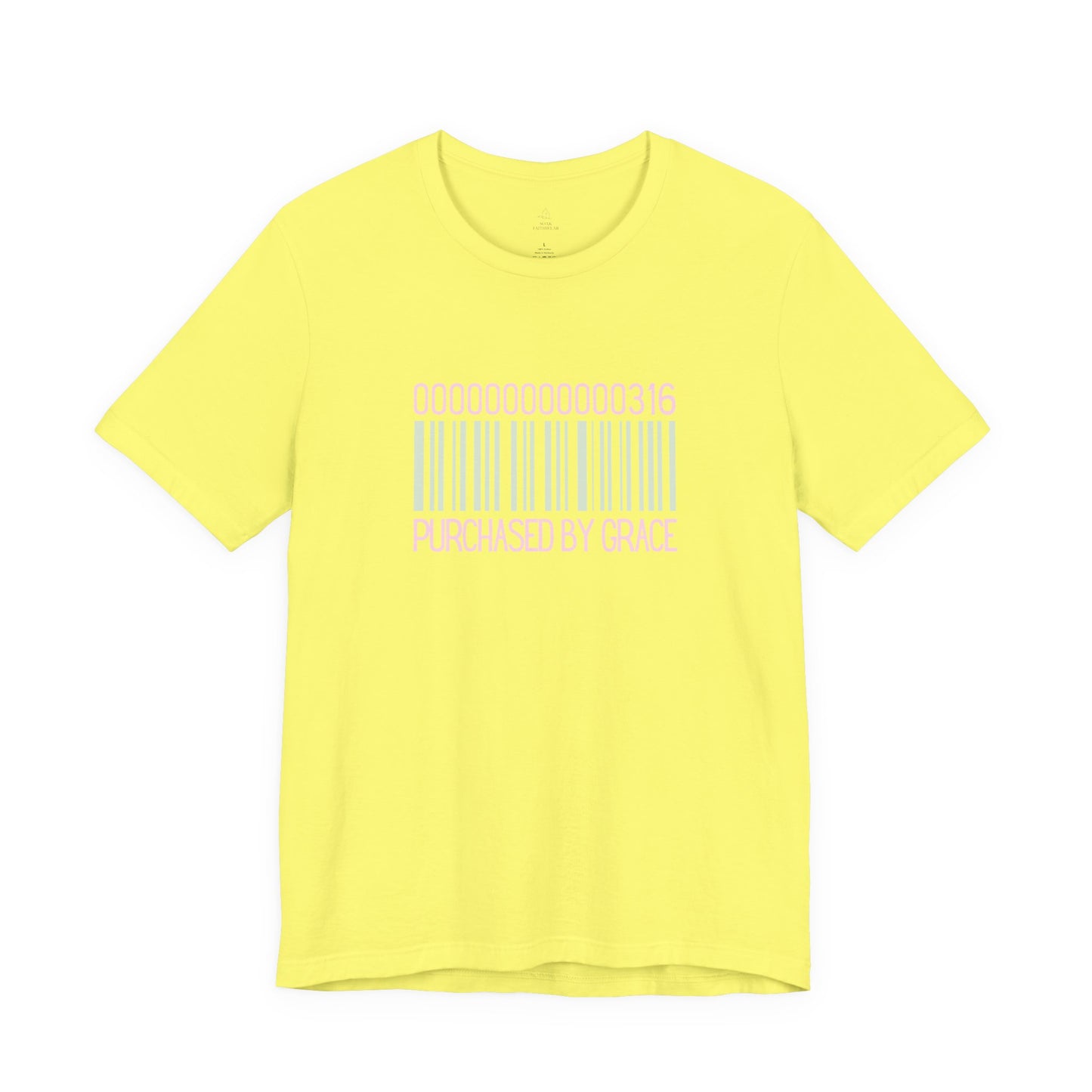 Barcode 'Purchased by Grace' Design Woman Tee