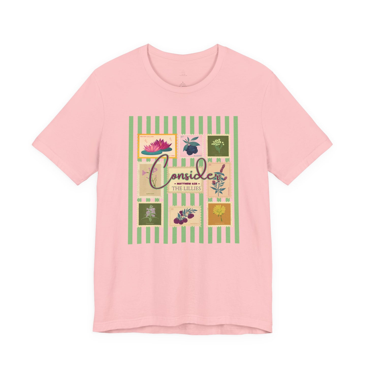 Consider the Lilies Woman Tee Floral Patchwork Graphic Shirt