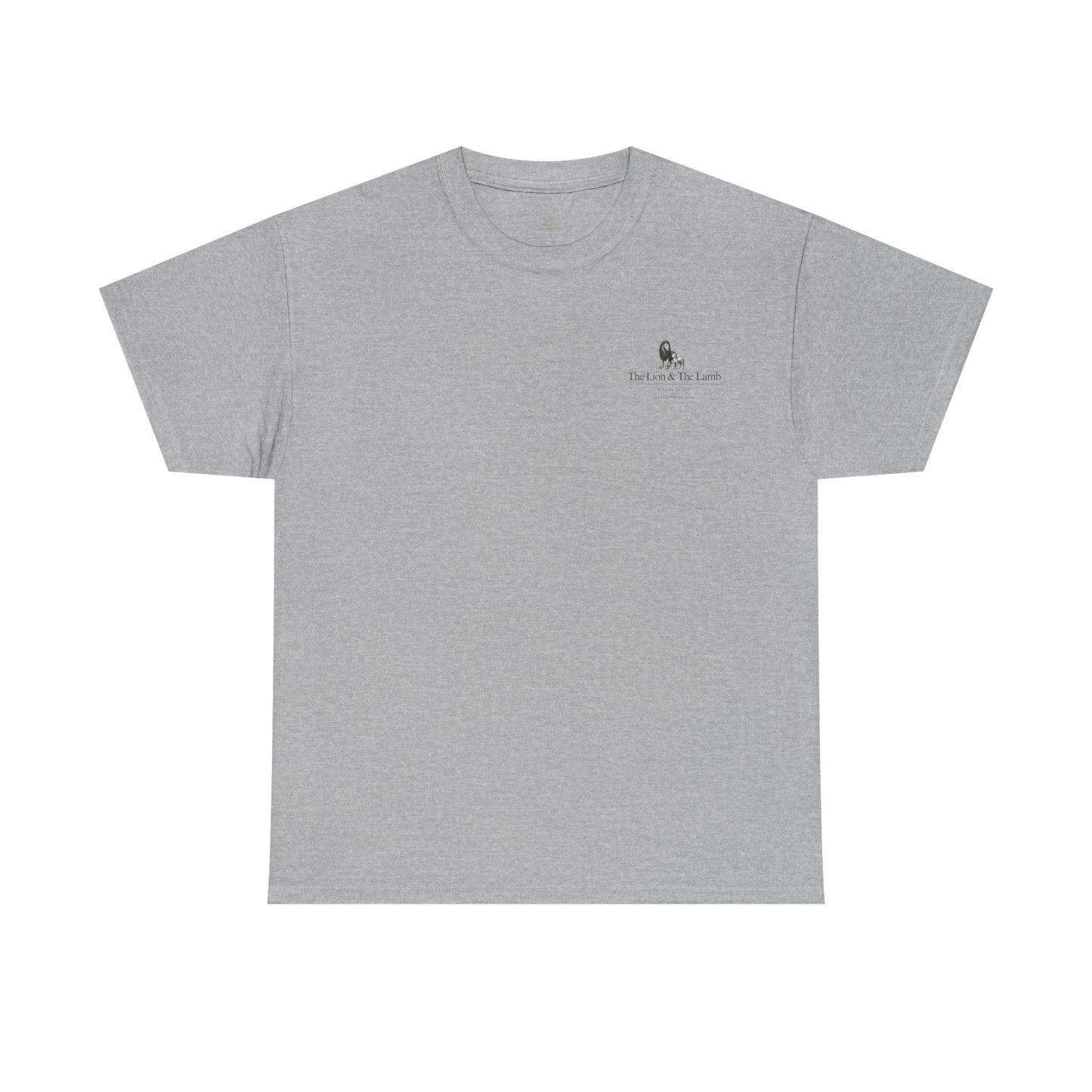 Lion and Lamb graphic man tee