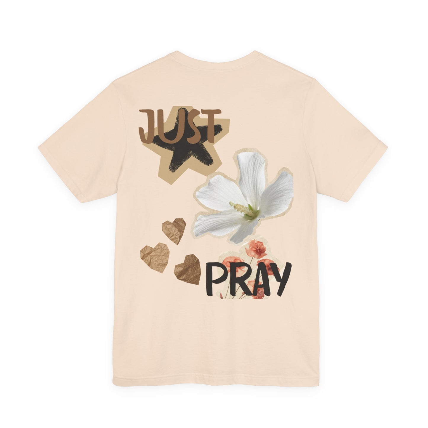 Just Pray floral back T-Shirt | faith graphic tee