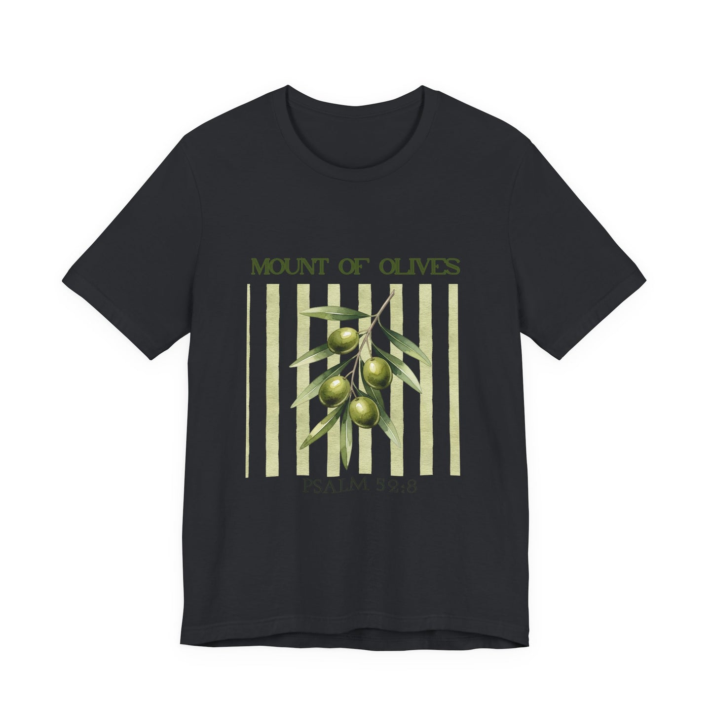 Mount of Olives olive branch T-Shirt | Psalm 52:8 Bible verse