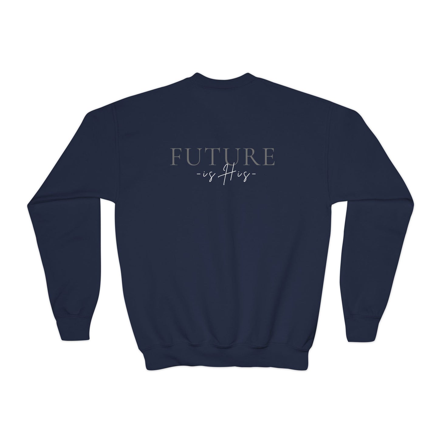 Christian MAn Sweatshirt | Small Cross Chest Graphic