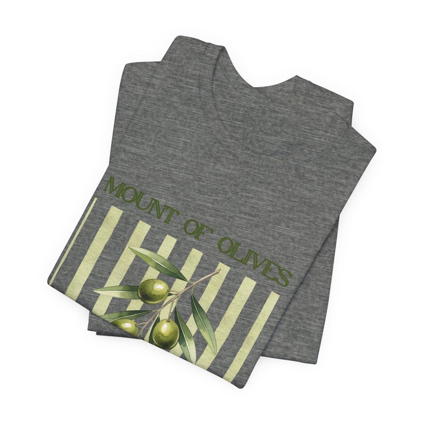 Mount of Olives olive branch T-Shirt | Psalm 52:8 Bible verse