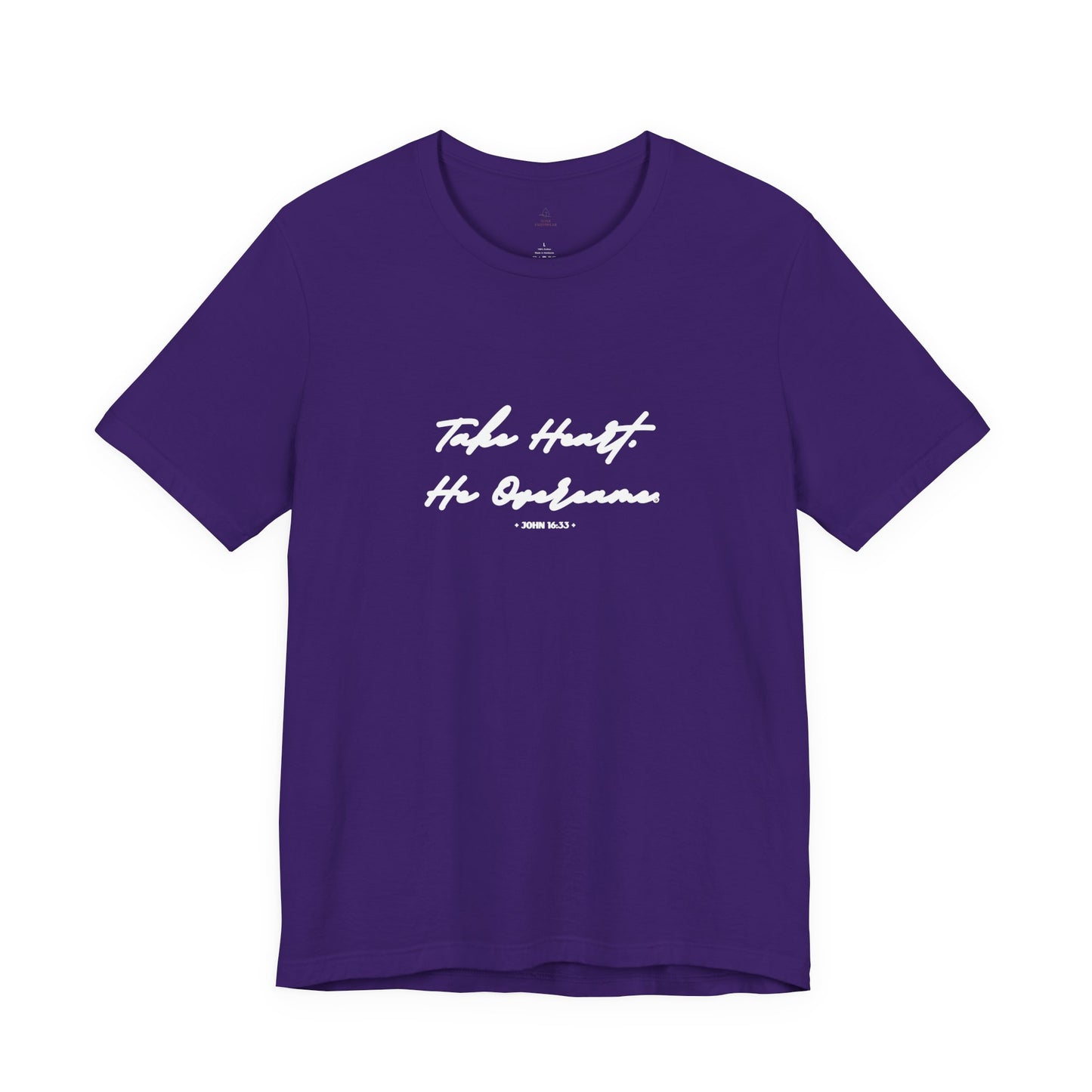 Take Heart He Overcame Shirt, Christian T-Shirt