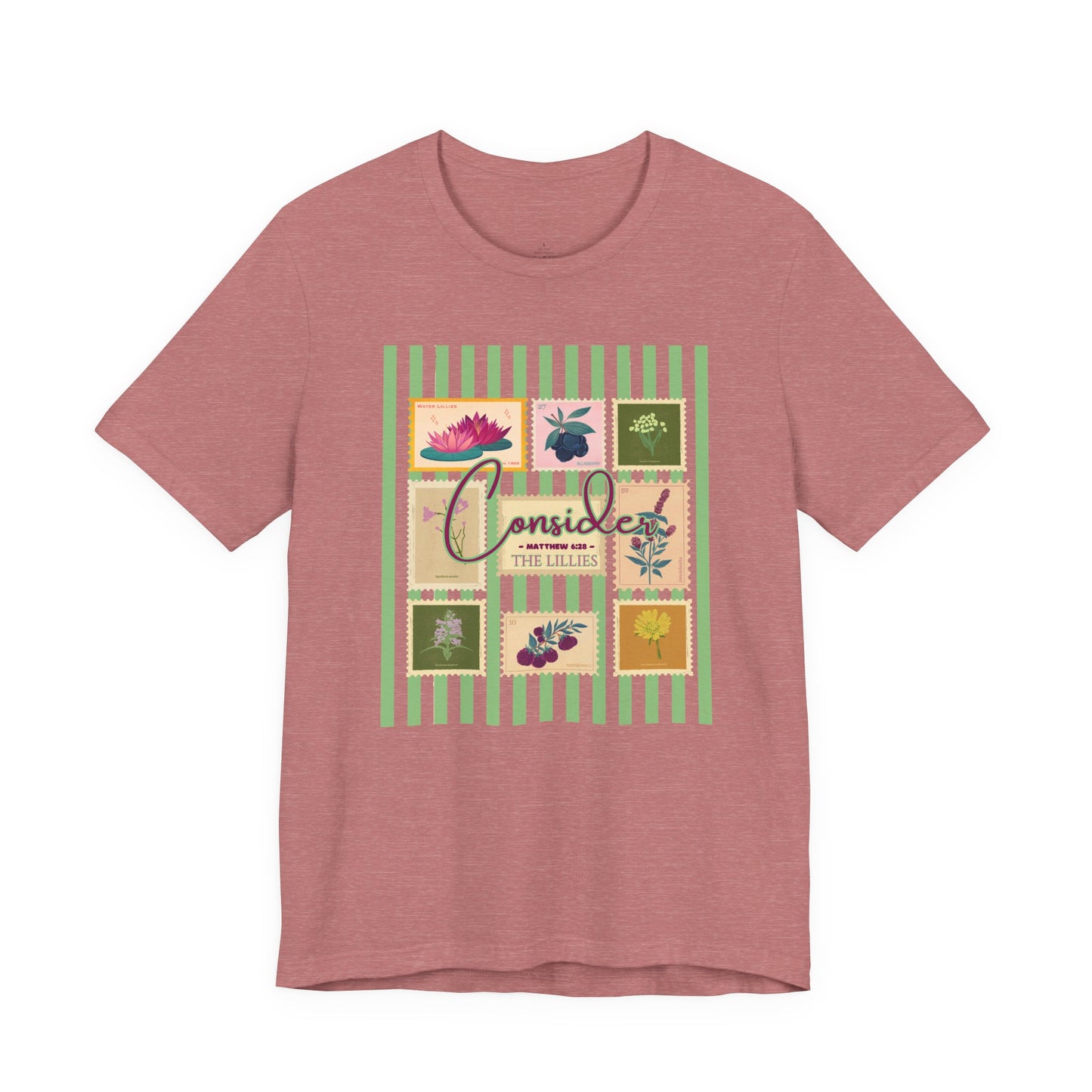 Consider the Lilies Woman Tee Floral Patchwork Graphic Shirt