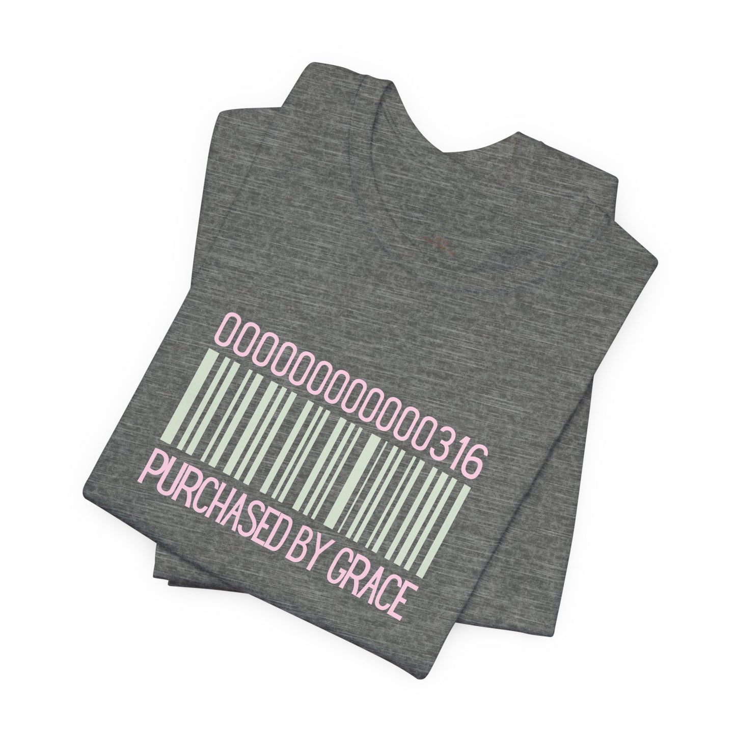 Barcode 'Purchased by Grace' Design Woman Tee