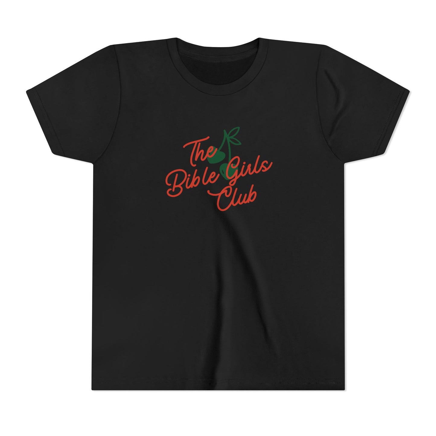 WOMAN The Bible Girls Club Tee | Cherry Illustration, Faith Shirt 6-14