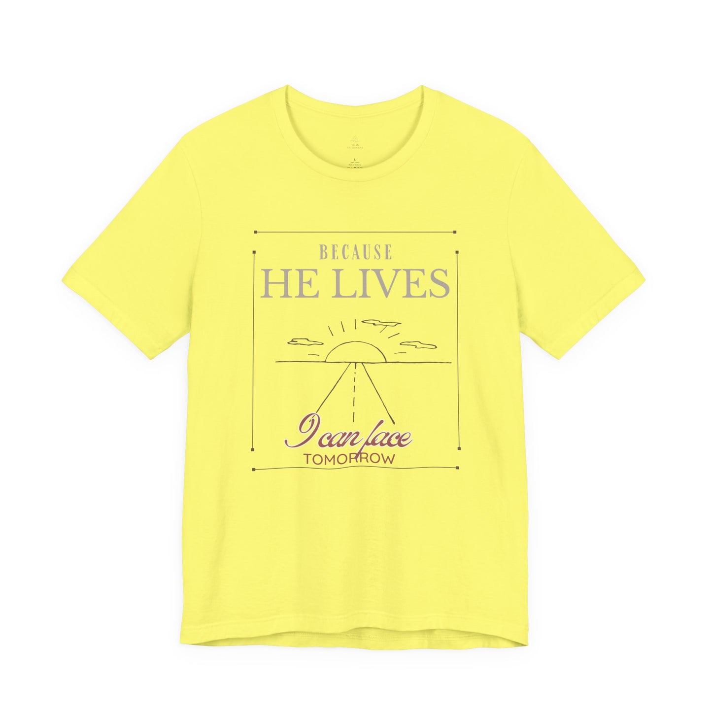 Chirstian Tee - Female adult - Because He lives.