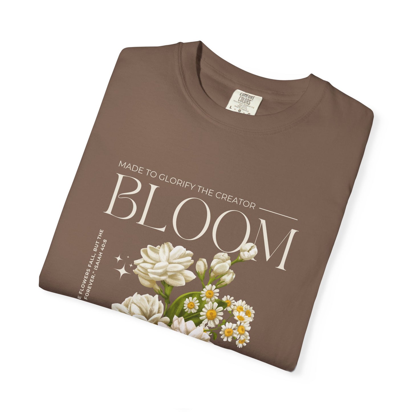 Christian Tee Bloom Floral Illustration T-shirt | Vintage  Botanical Graphic
