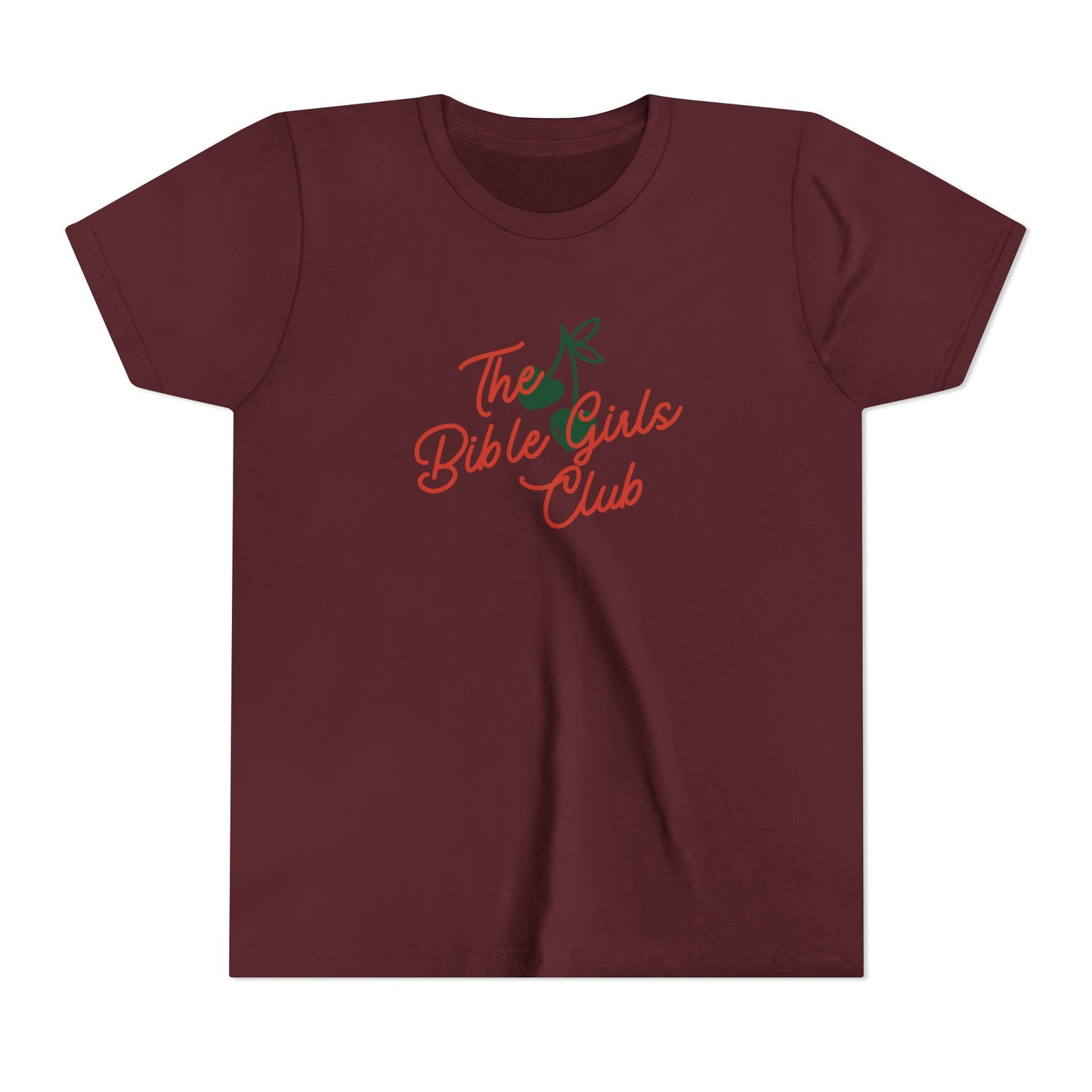 WOMAN The Bible Girls Club Tee | Cherry Illustration, Faith Shirt 6-14