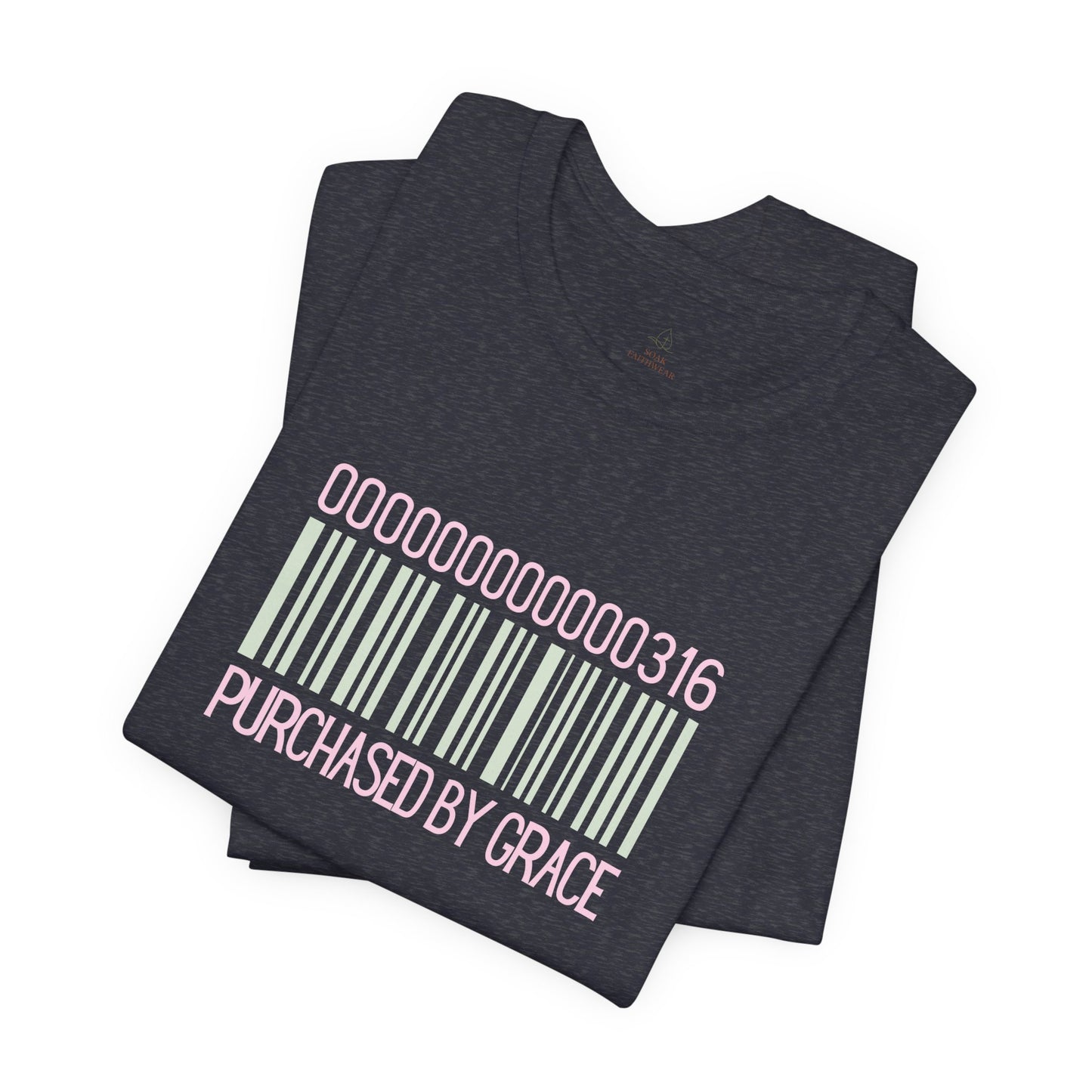 Barcode 'Purchased by Grace' Design Woman Tee
