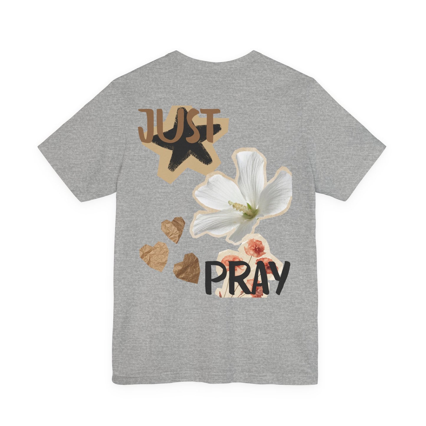 Just Pray floral back T-Shirt | faith graphic tee
