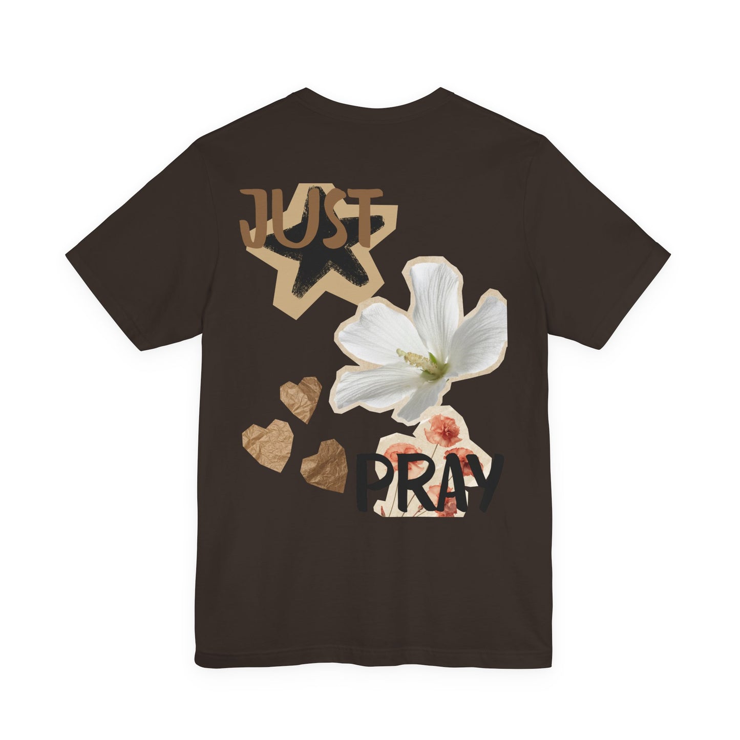 Just Pray floral back T-Shirt | faith graphic tee