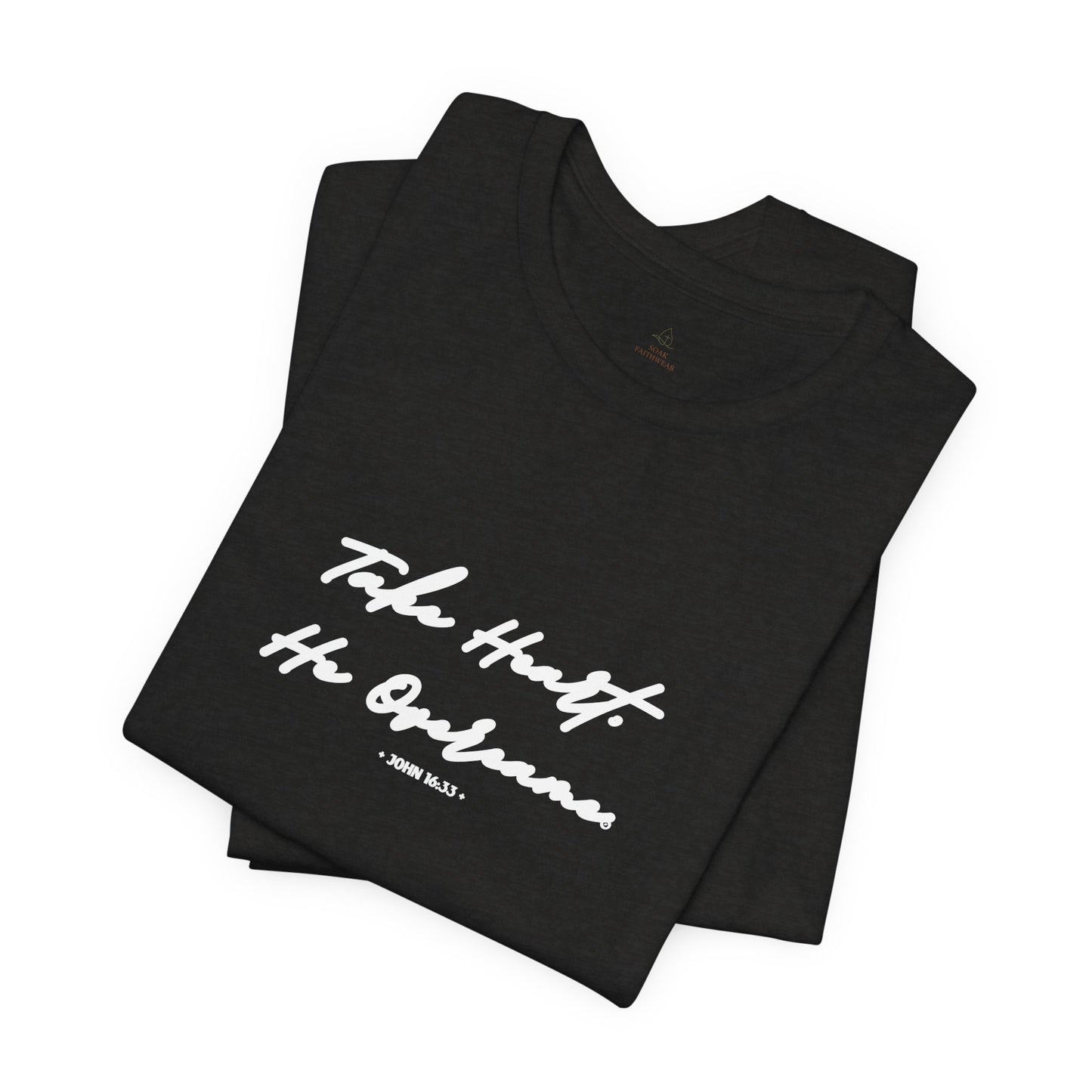 Take Heart He Overcame Shirt, Christian T-Shirt