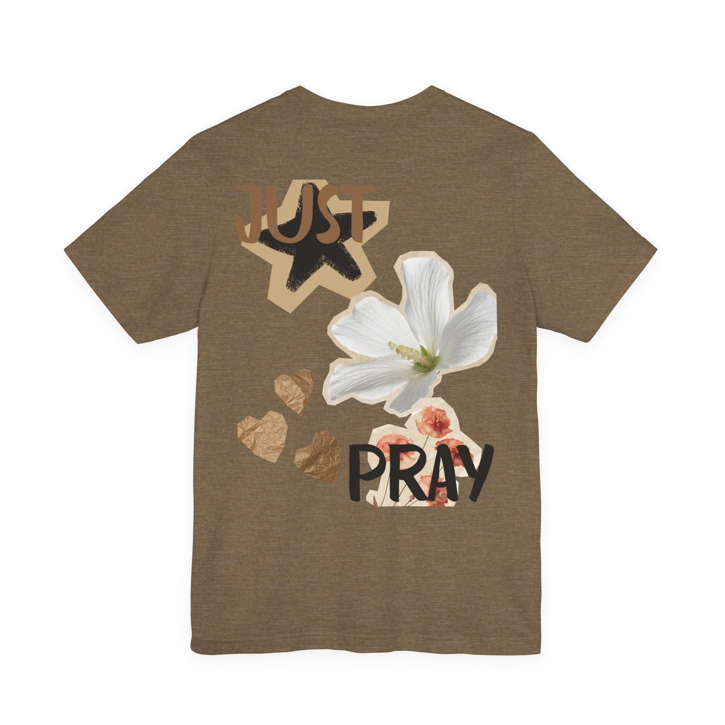 Just Pray floral back T-Shirt | faith graphic tee
