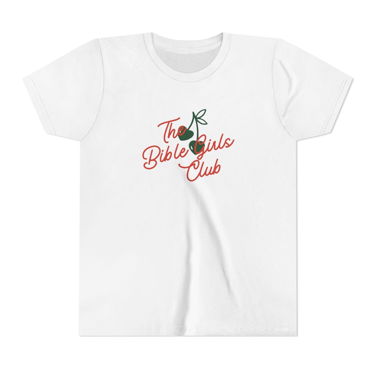 WOMAN The Bible Girls Club Tee | Cherry Illustration, Faith Shirt 6-14