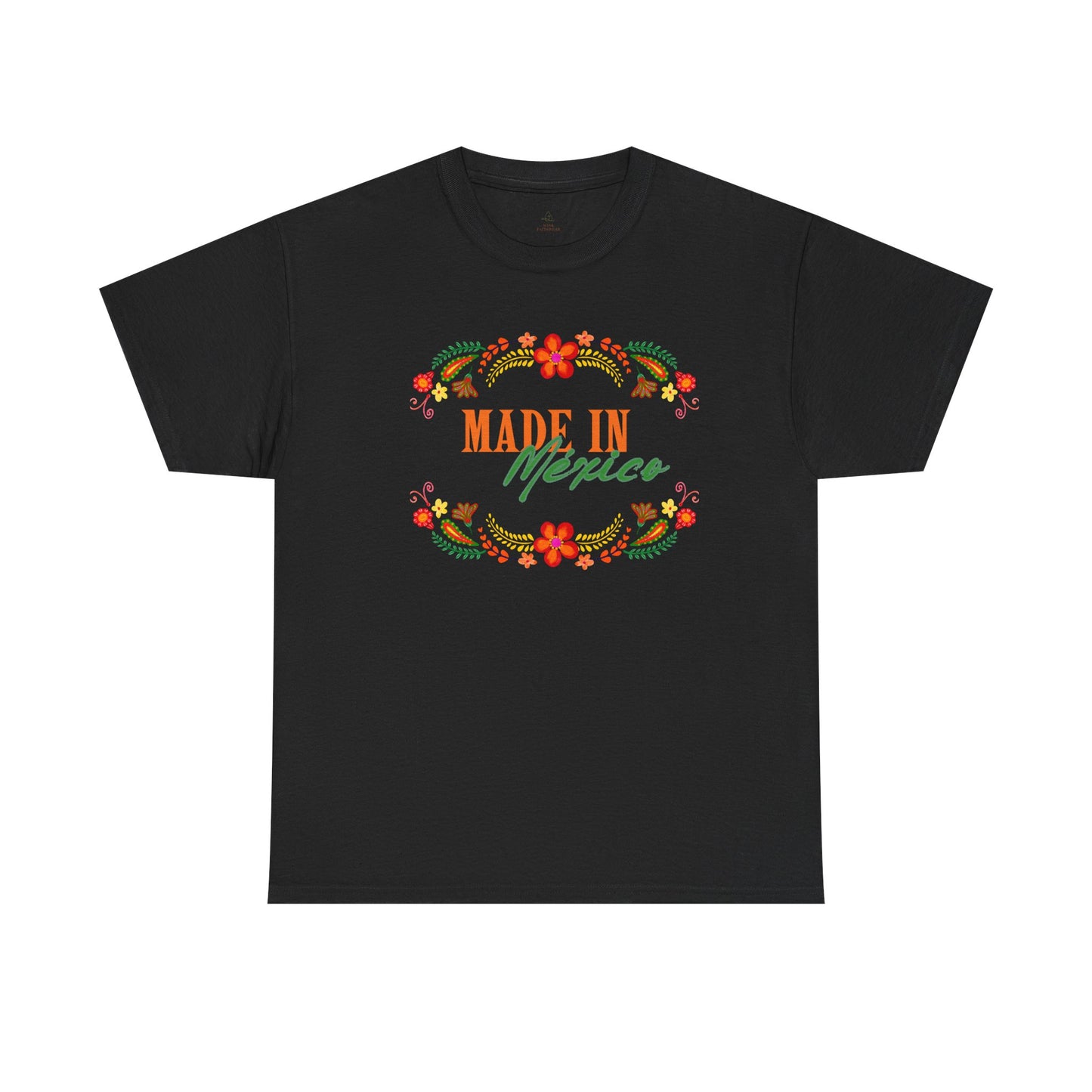Made in Mexico T-Shirt | Floral Mexican Folk Art Design