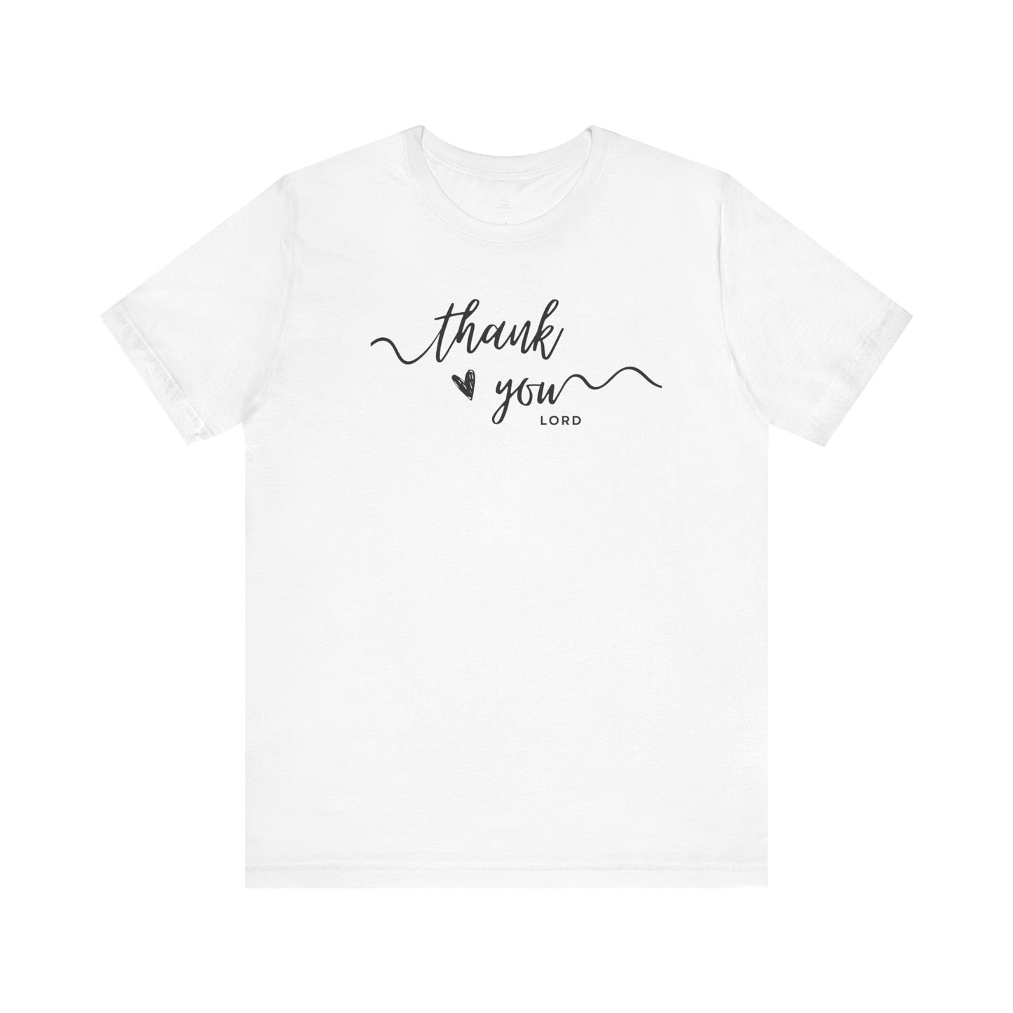 Thank You Lord script heart Woman T-Shirt Faith Christian