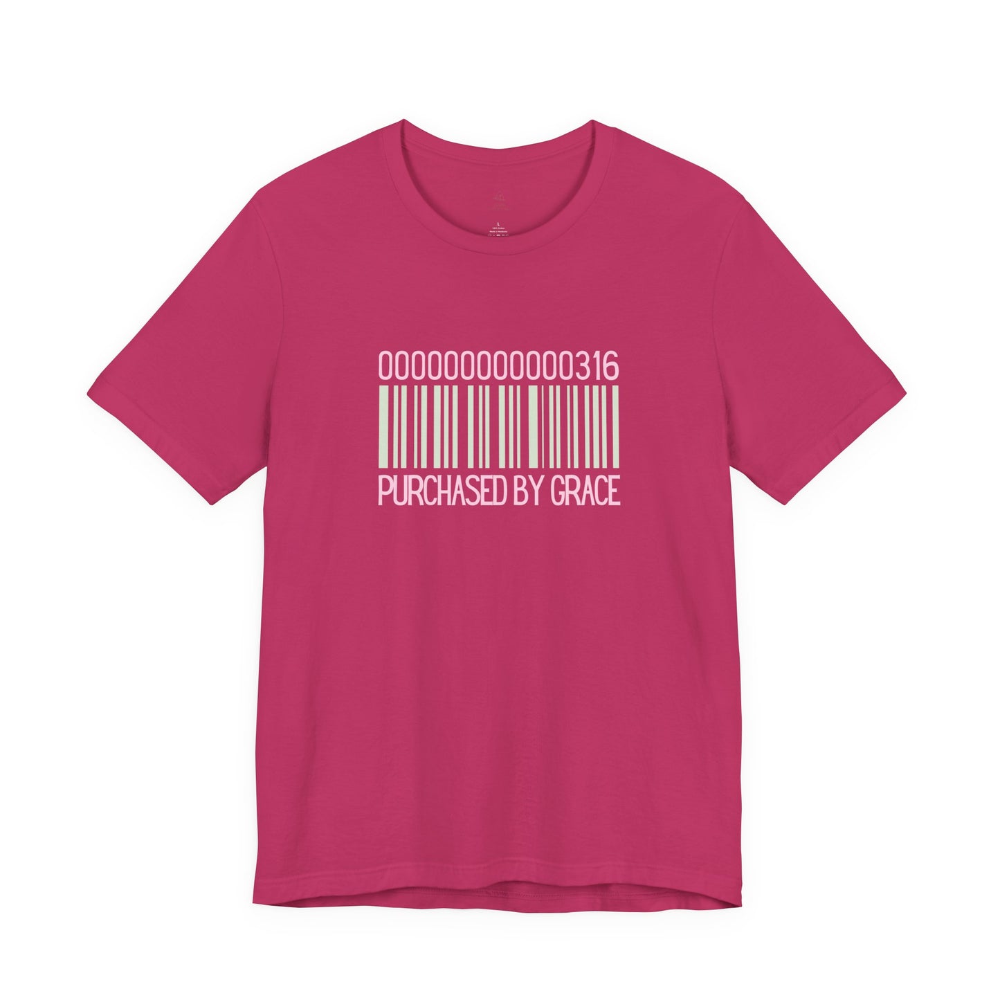 Barcode 'Purchased by Grace' Design Woman Tee