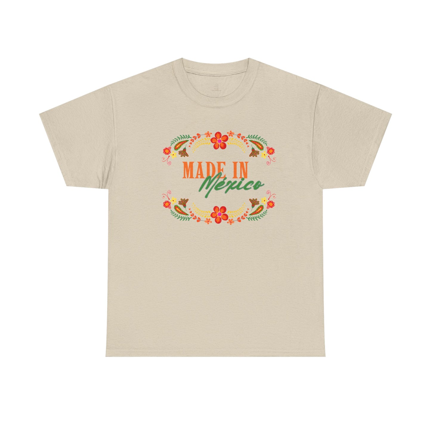 Made in Mexico T-Shirt | Floral Mexican Folk Art Design