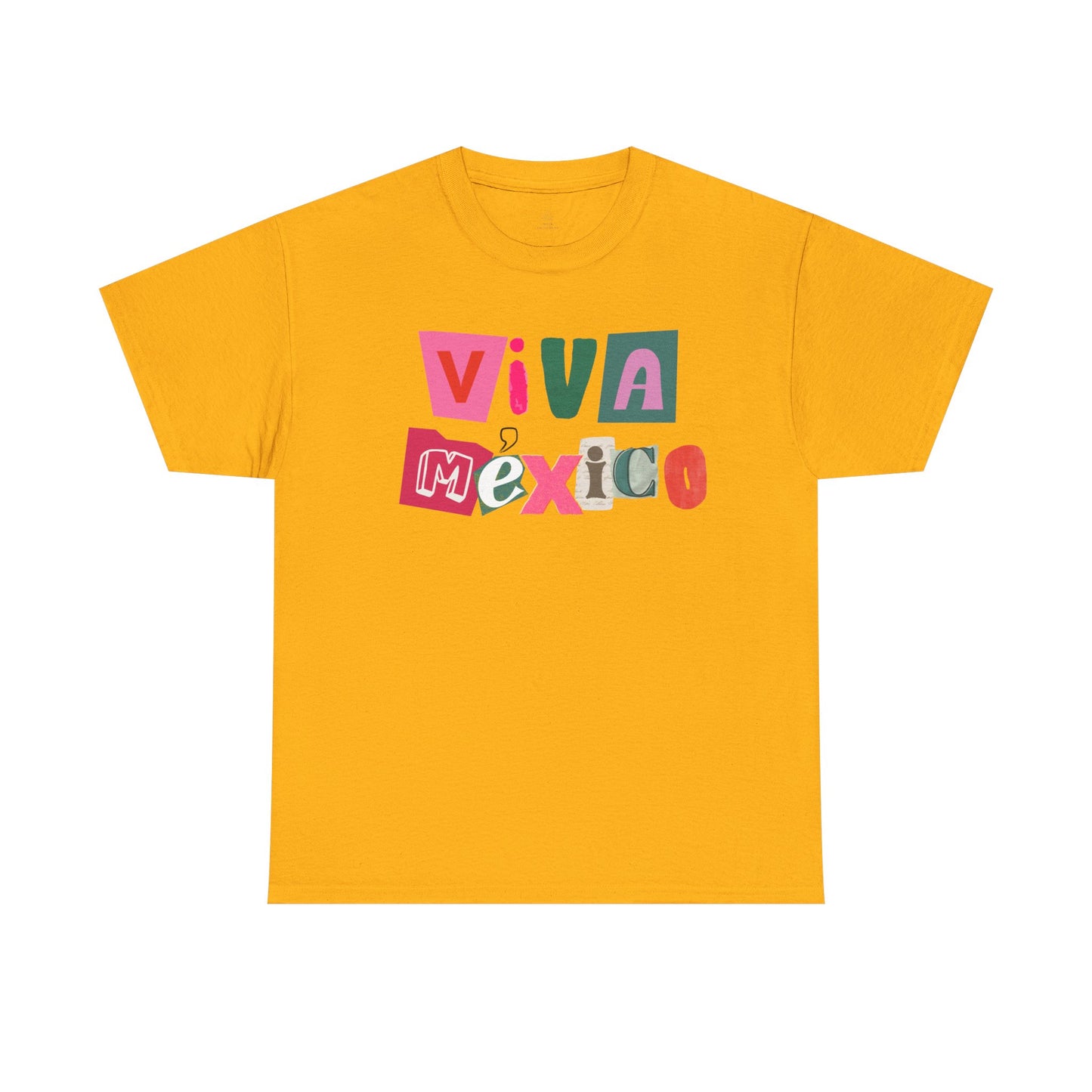 Viva Mexico block letters Tee | Mexican pride graphic T-Shirt