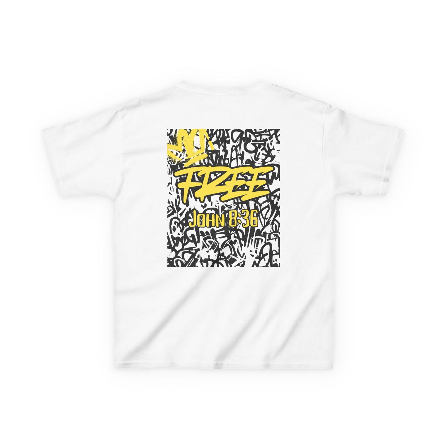 Free Graffiti John 8:36 Kids Tee