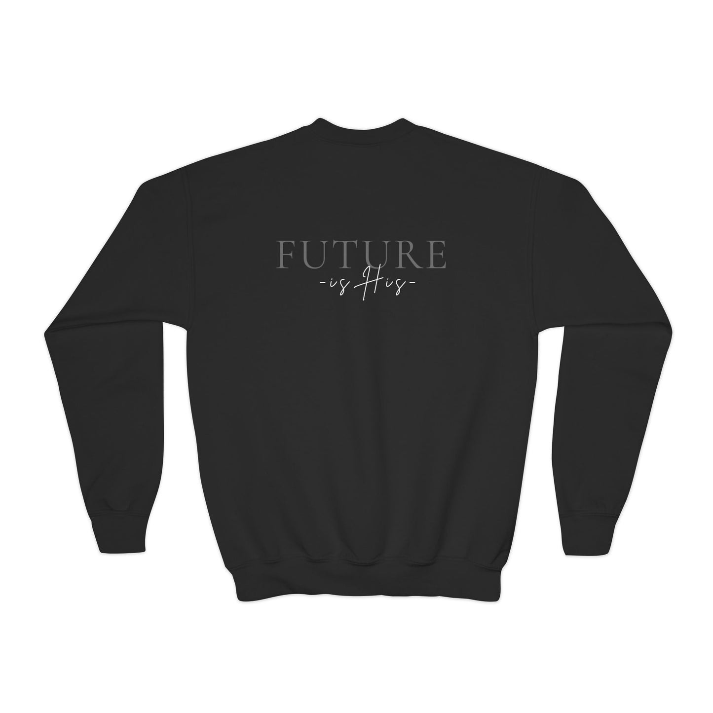 Christian MAn Sweatshirt | Small Cross Chest Graphic