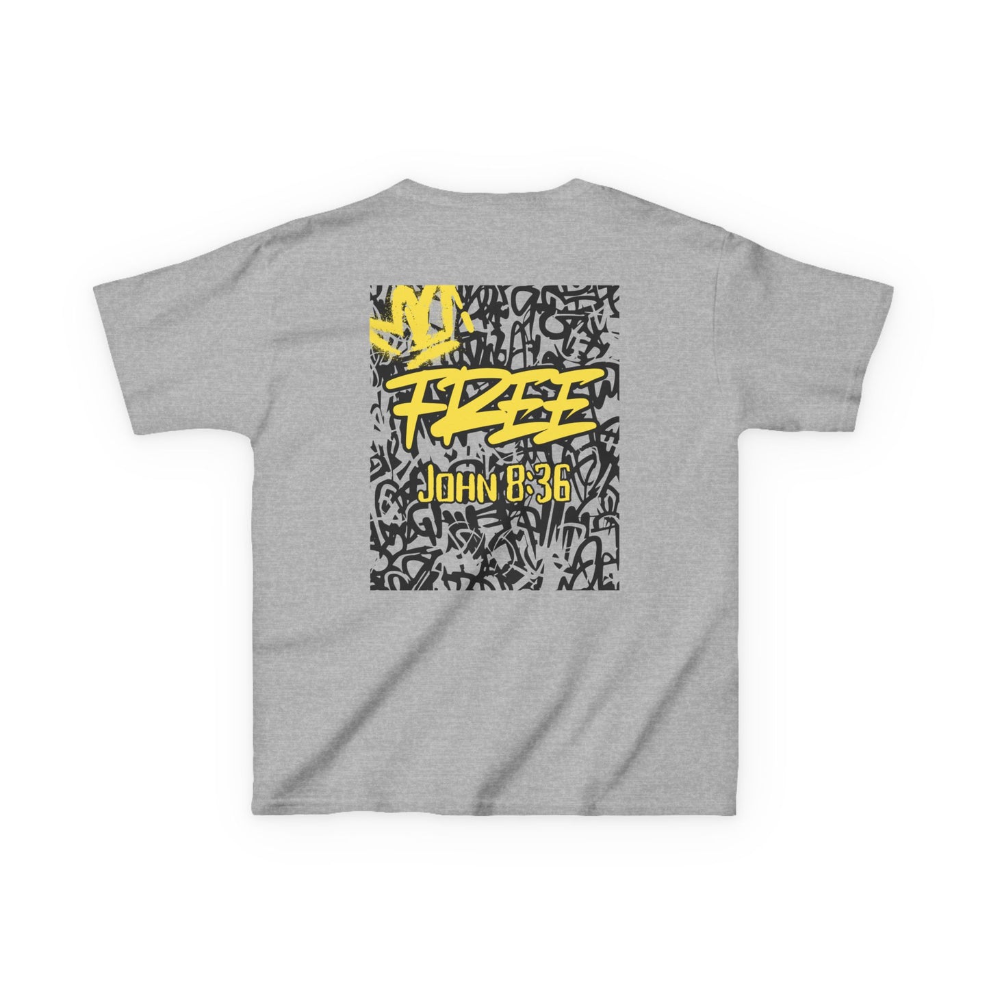 Free Graffiti John 8:36 Kids Tee