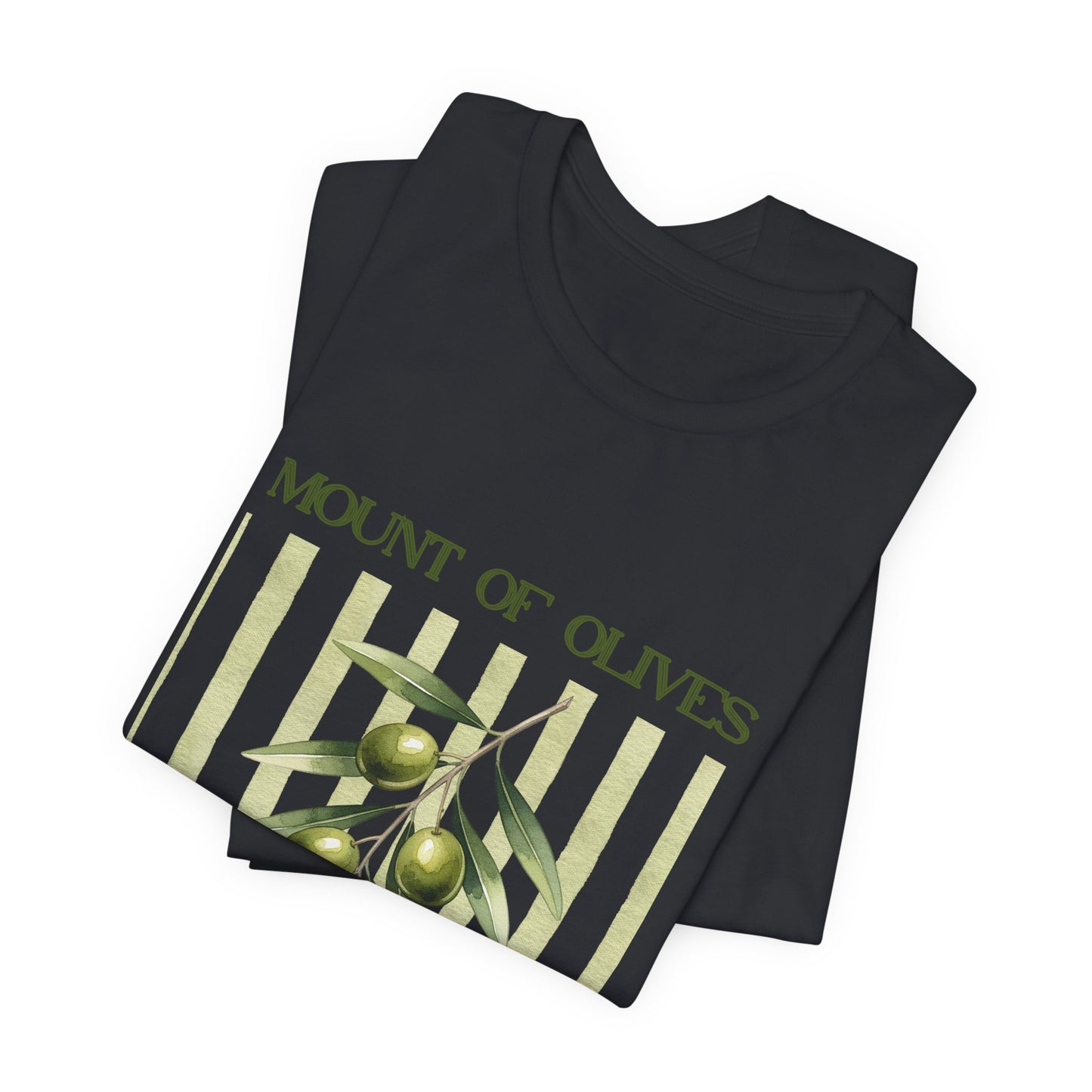Mount of Olives olive branch T-Shirt | Psalm 52:8 Bible verse