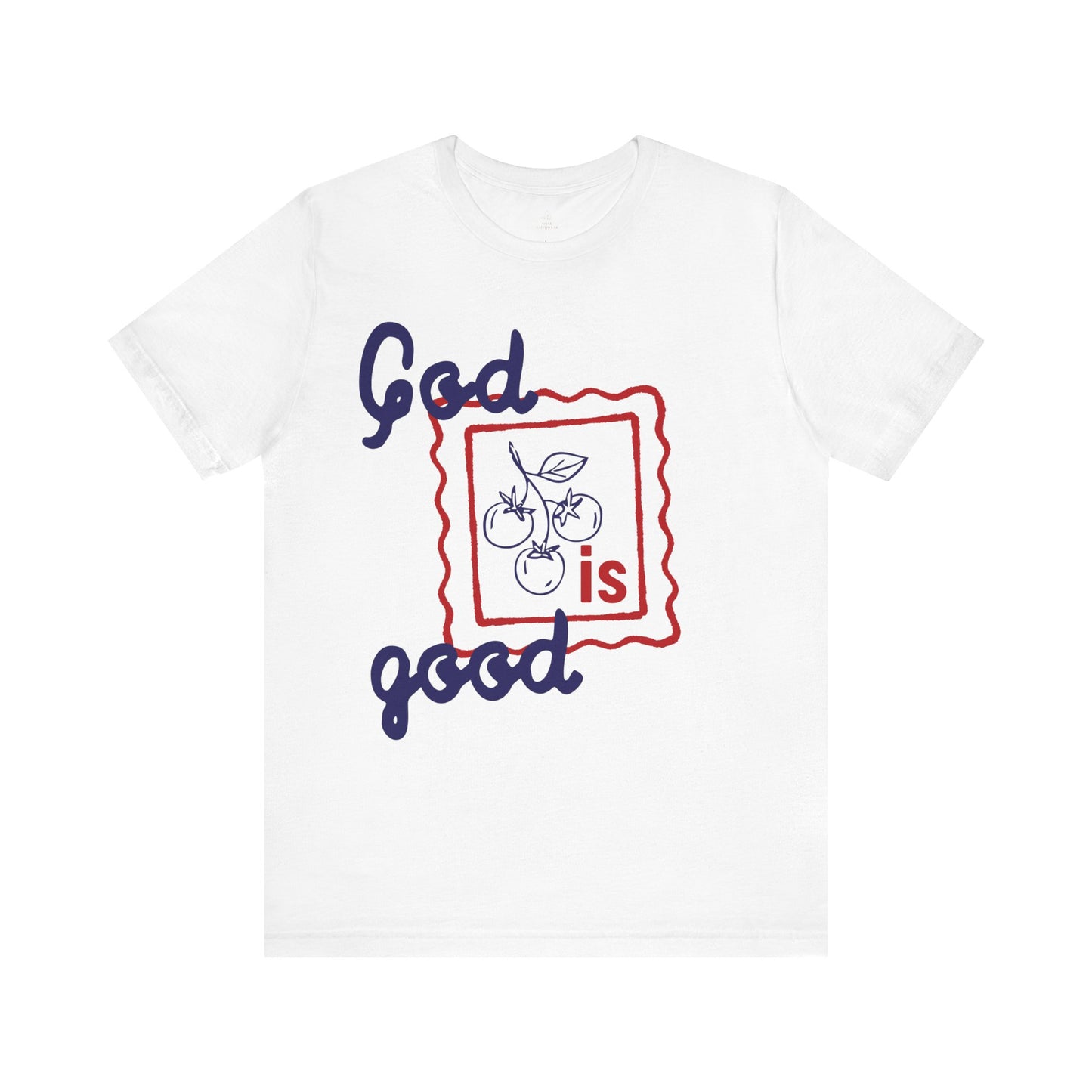 God Is Good T-Shirt | Religious Christian Tee, Hand-Drawn Fruit Illustration
