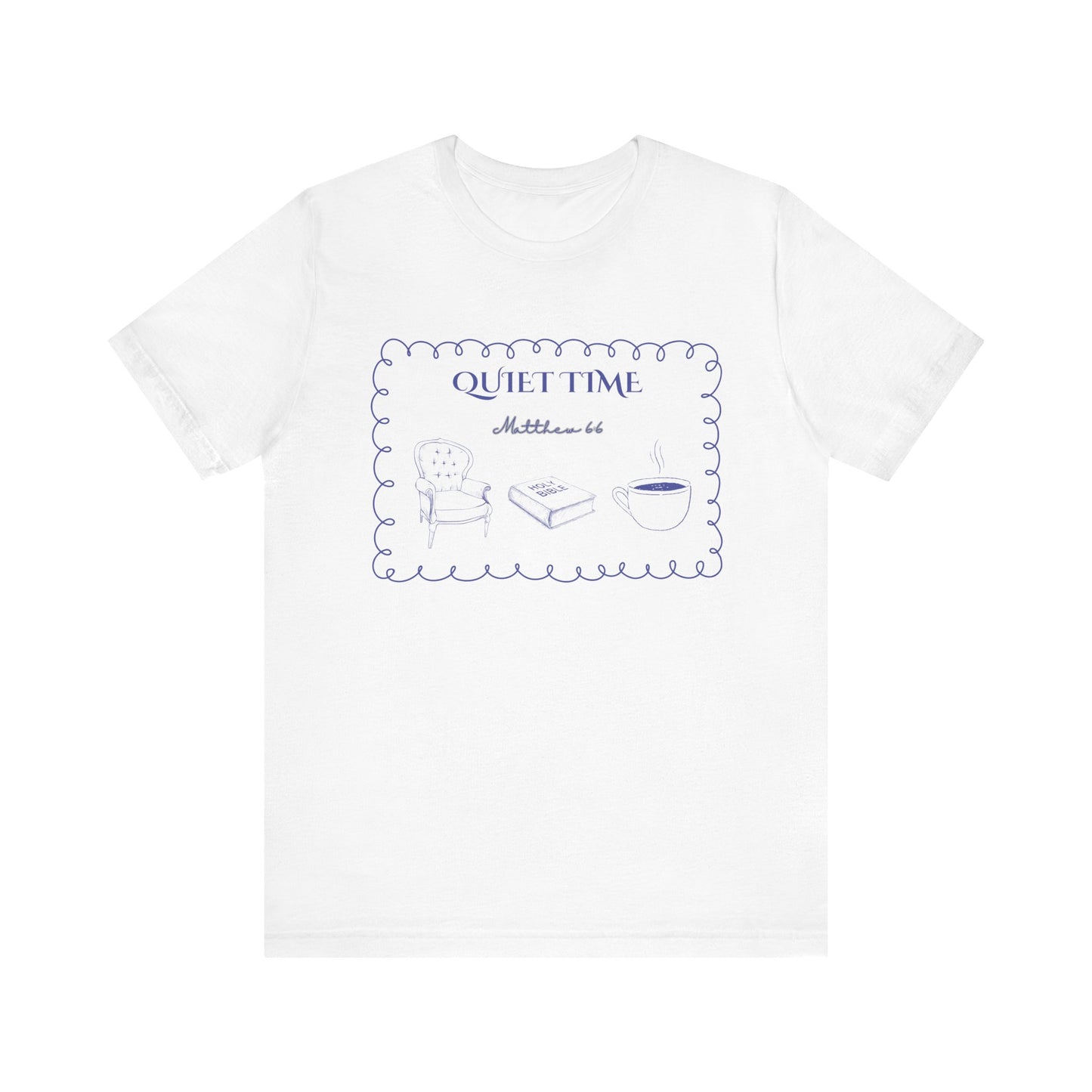 Quiet Time WomanTee - bible, book, coffe