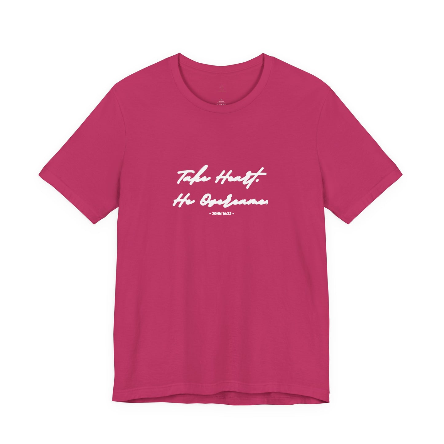 Take Heart He Overcame Shirt, Christian T-Shirt