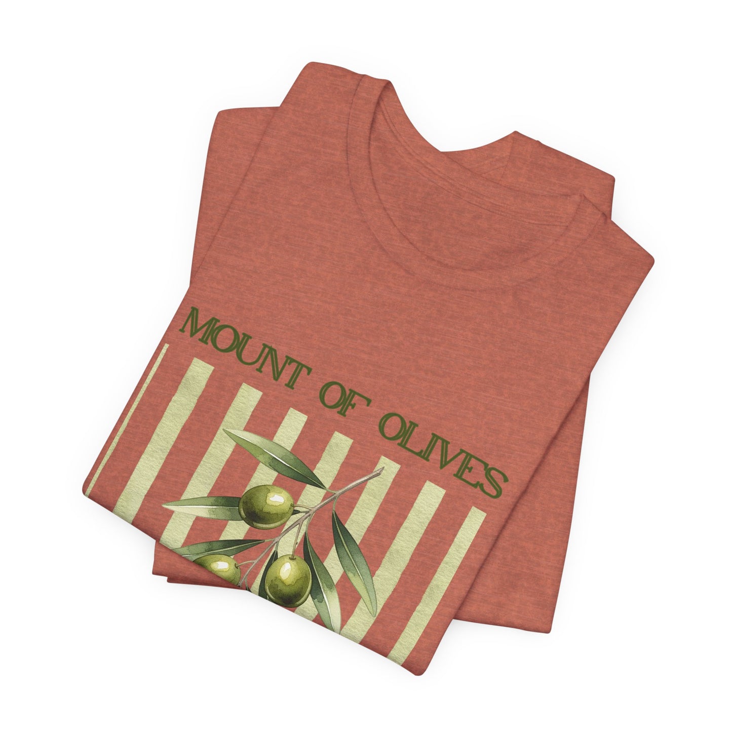 Mount of Olives olive branch T-Shirt | Psalm 52:8 Bible verse