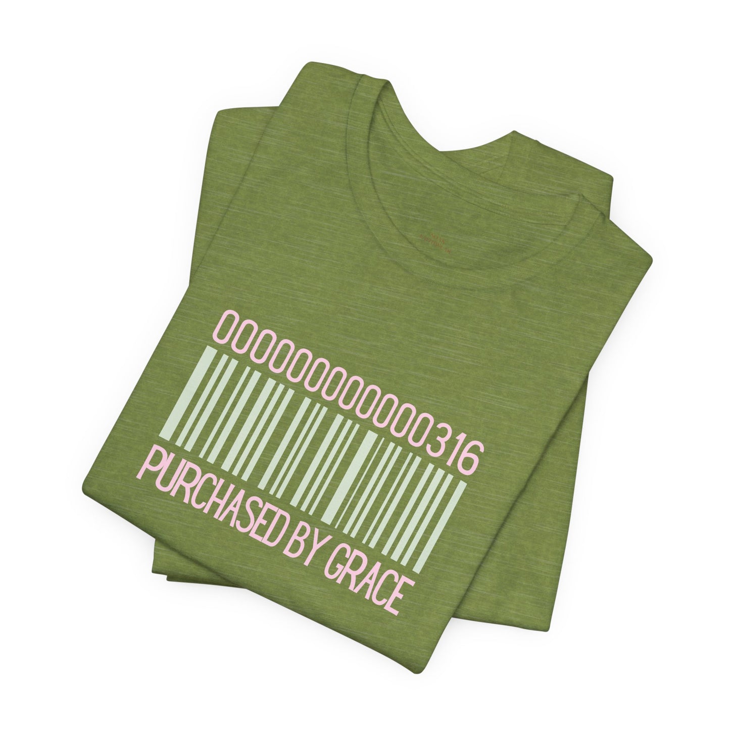 Barcode 'Purchased by Grace' Design Woman Tee