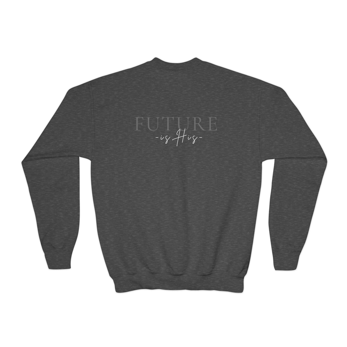 Christian MAn Sweatshirt | Small Cross Chest Graphic