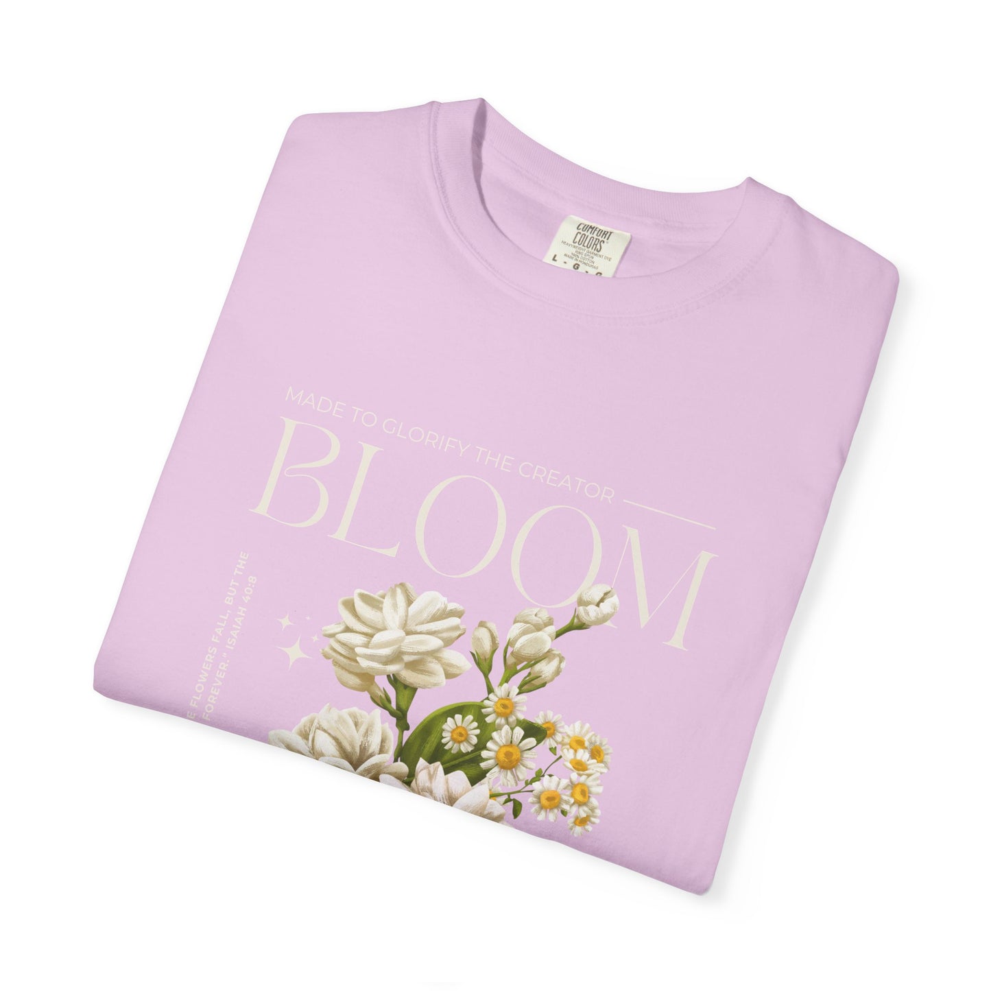Christian Tee Bloom Floral Illustration T-shirt | Vintage  Botanical Graphic