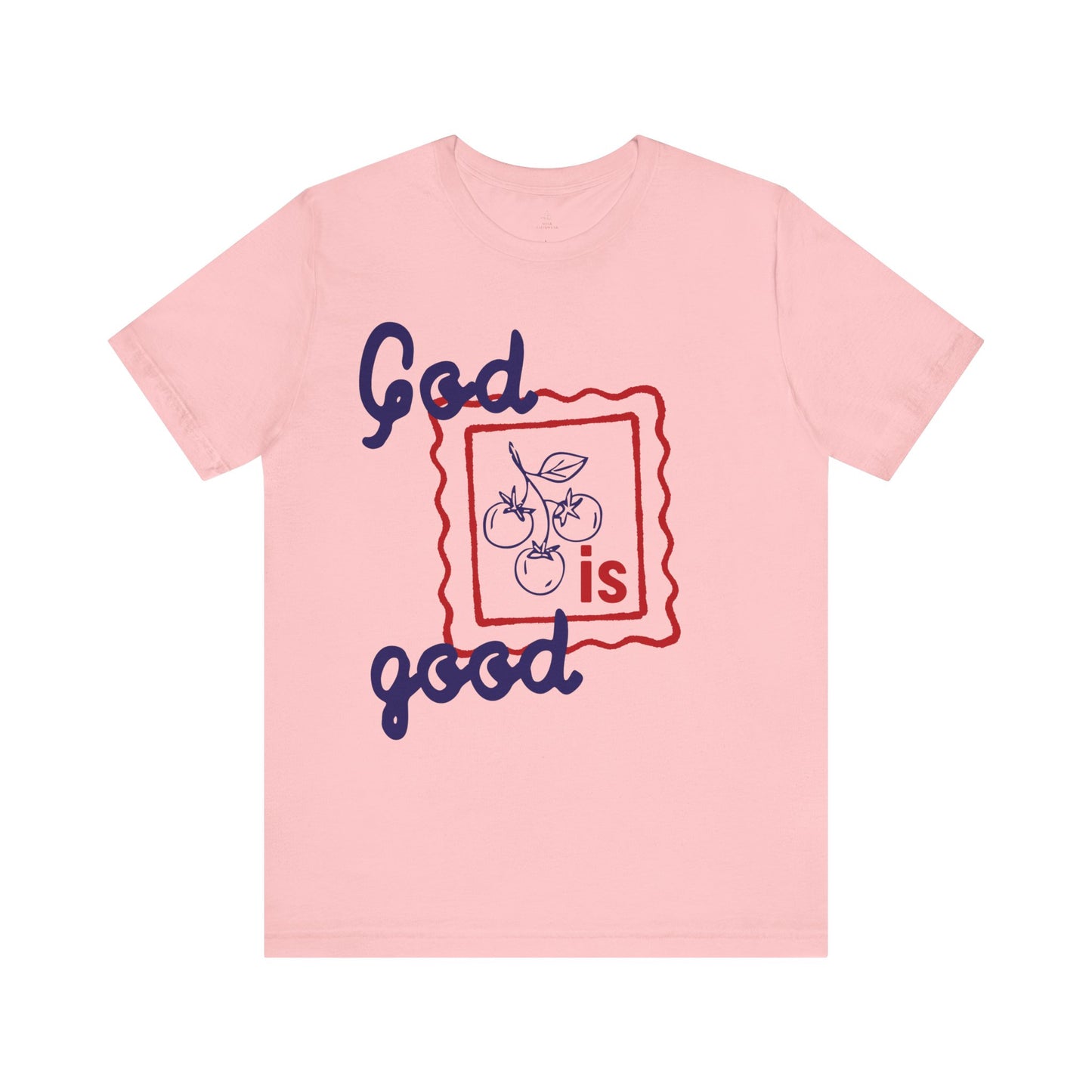God Is Good T-Shirt | Religious Christian Tee, Hand-Drawn Fruit Illustration