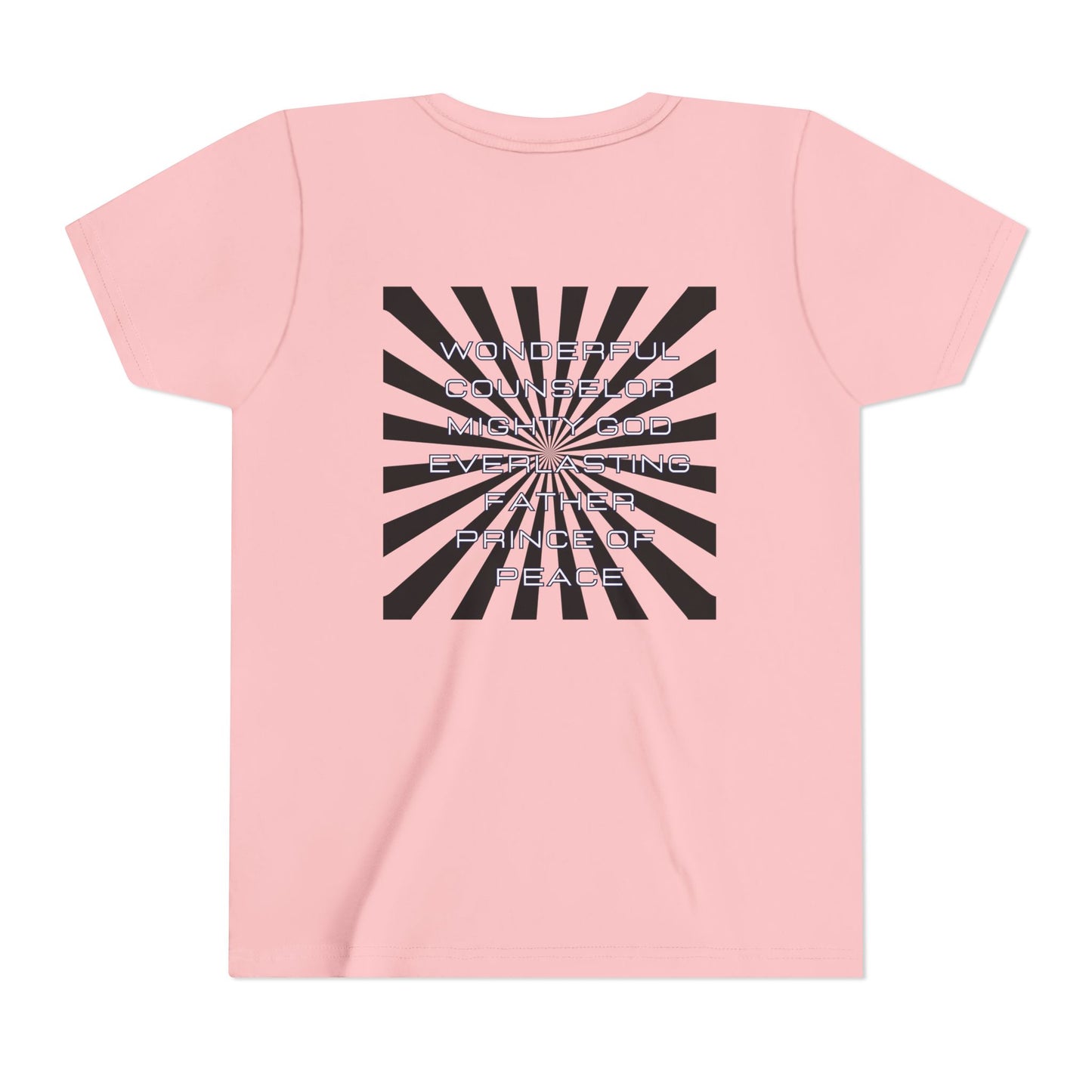 Names of Jesus Christian Man Graphic Tee, Isaiah 9:6 design