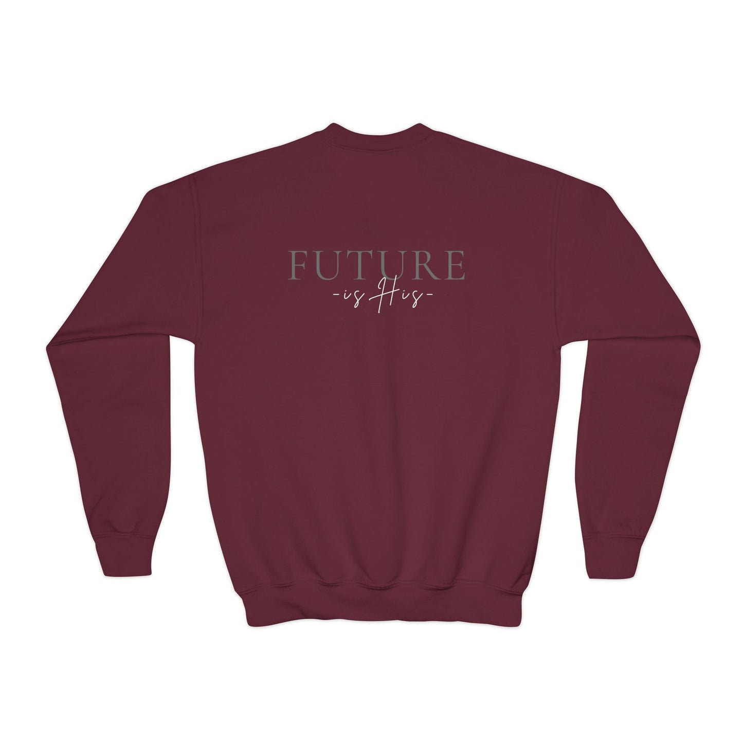 Christian MAn Sweatshirt | Small Cross Chest Graphic