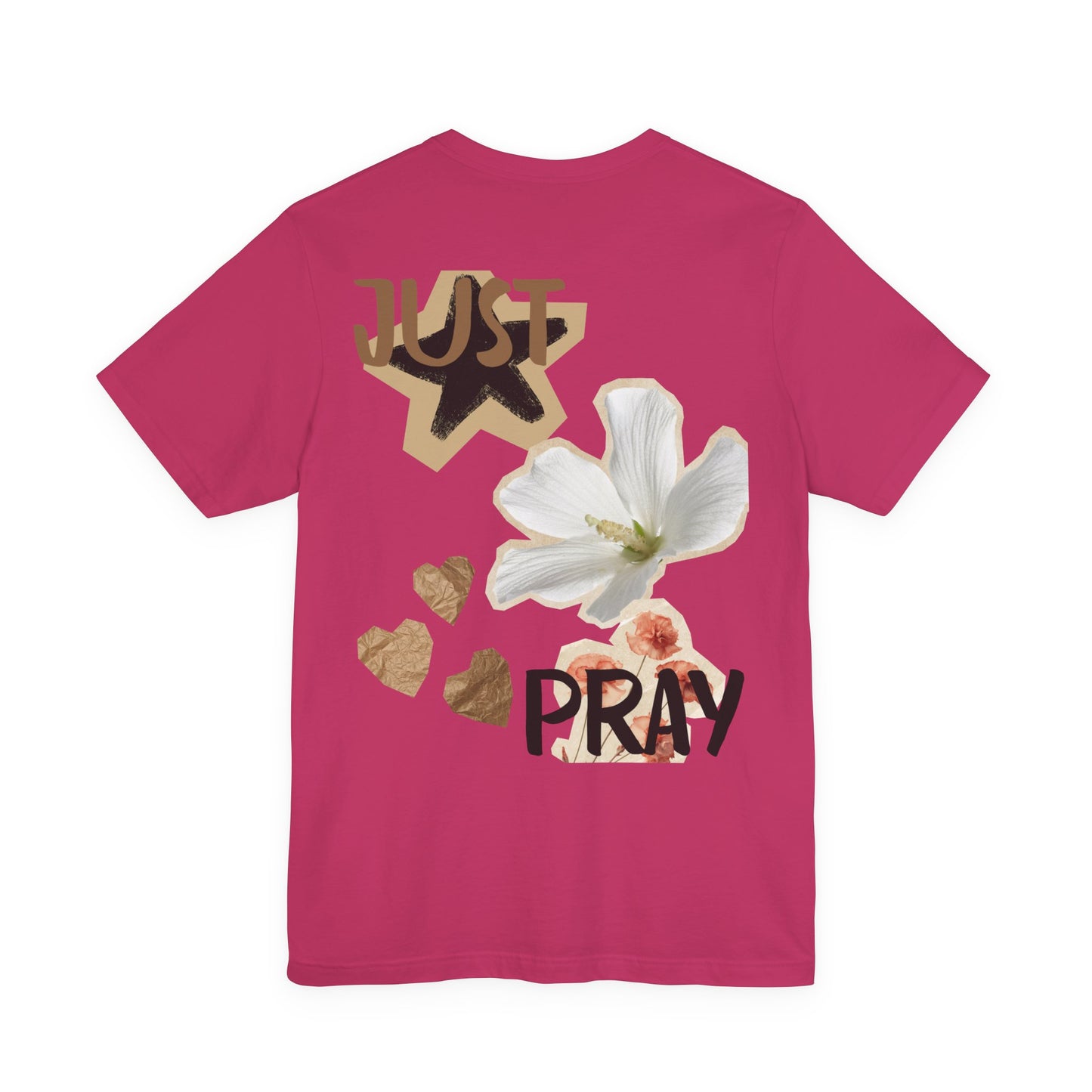Just Pray floral back T-Shirt | faith graphic tee