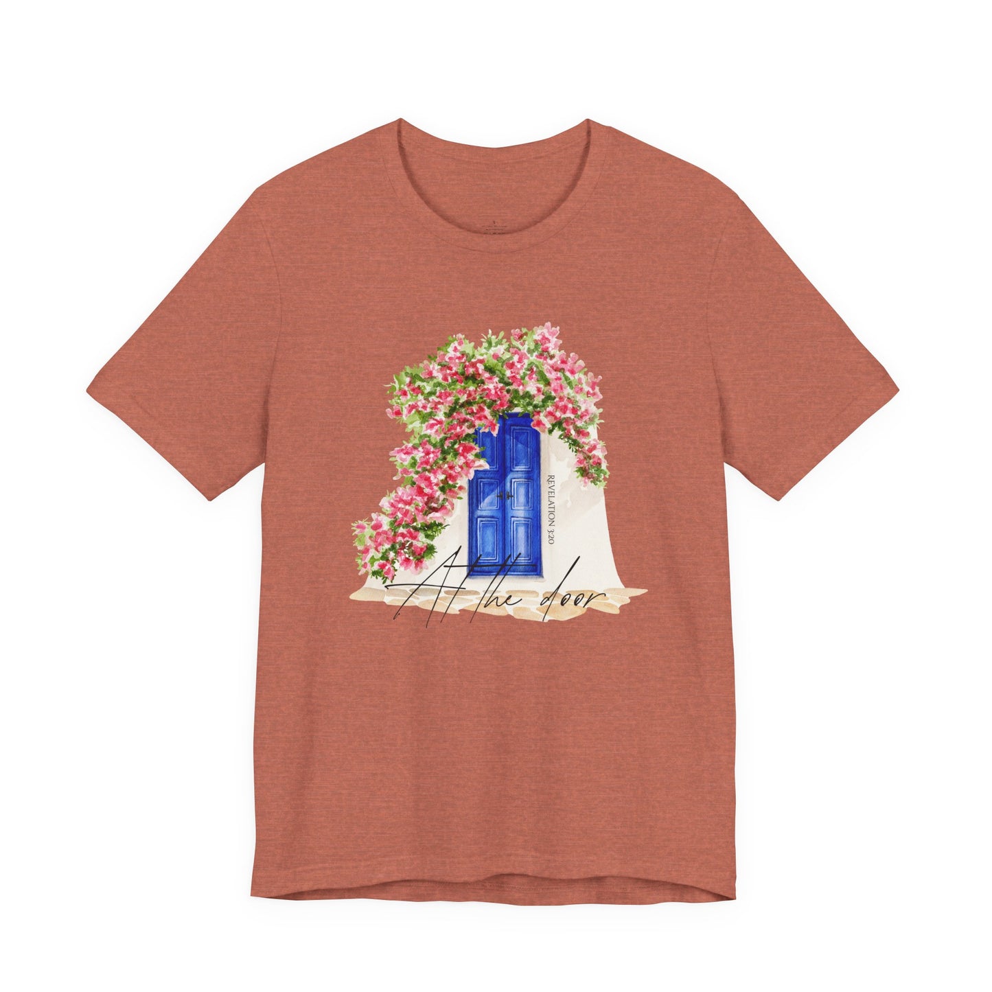 Jesus is knocking At the door christian woman Tee