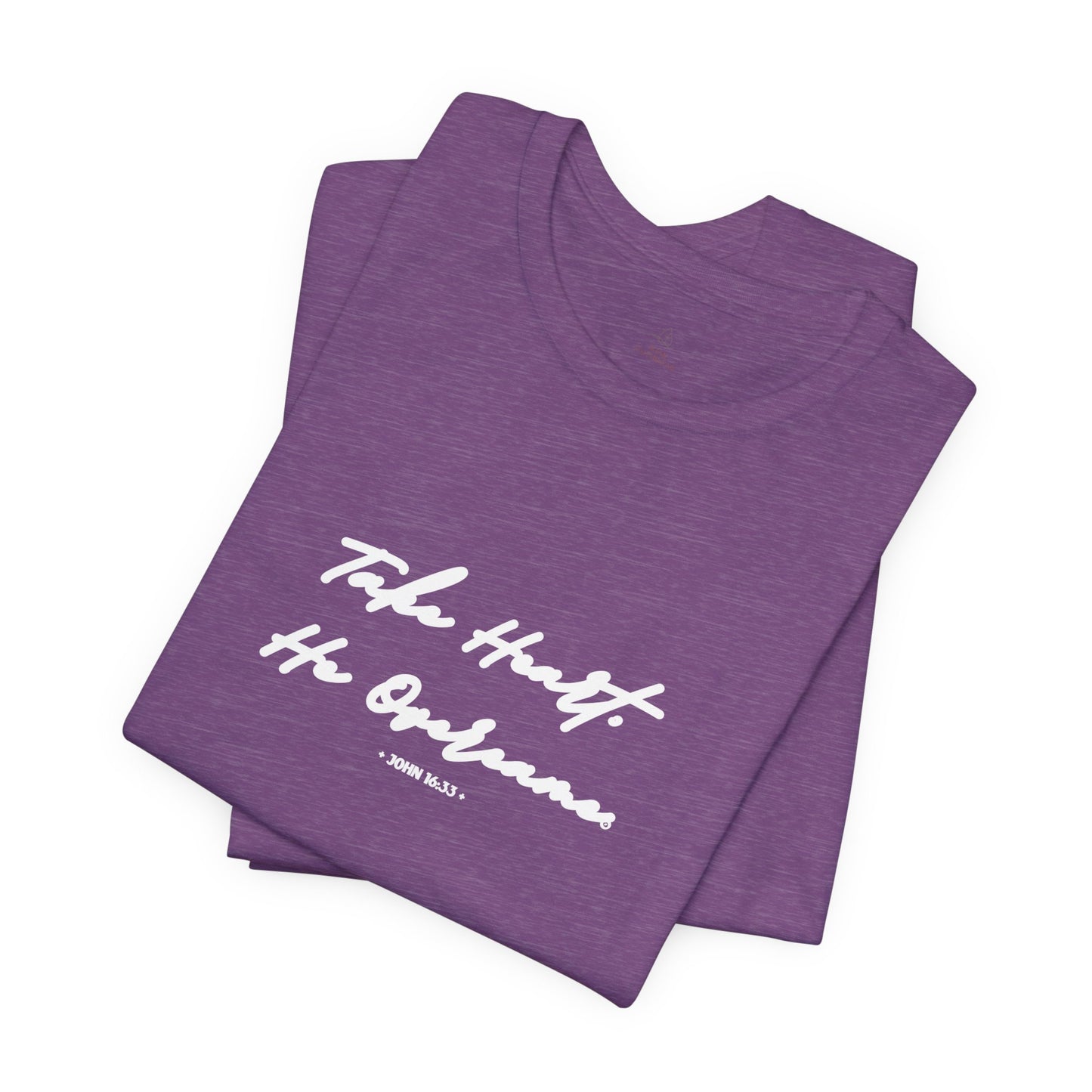 Take Heart He Overcame Shirt, Christian T-Shirt